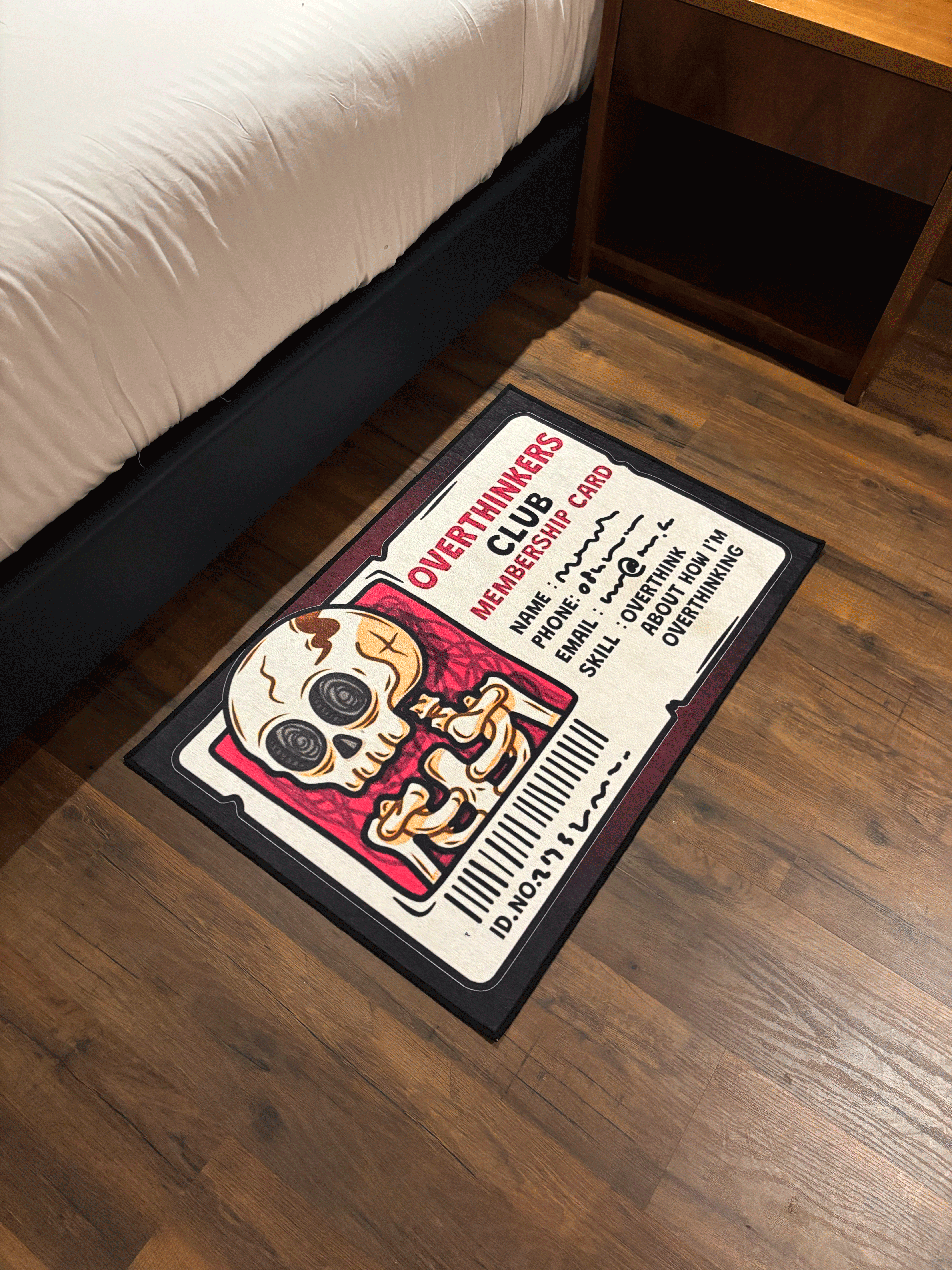 Overthinking Club Washable Custom Rug