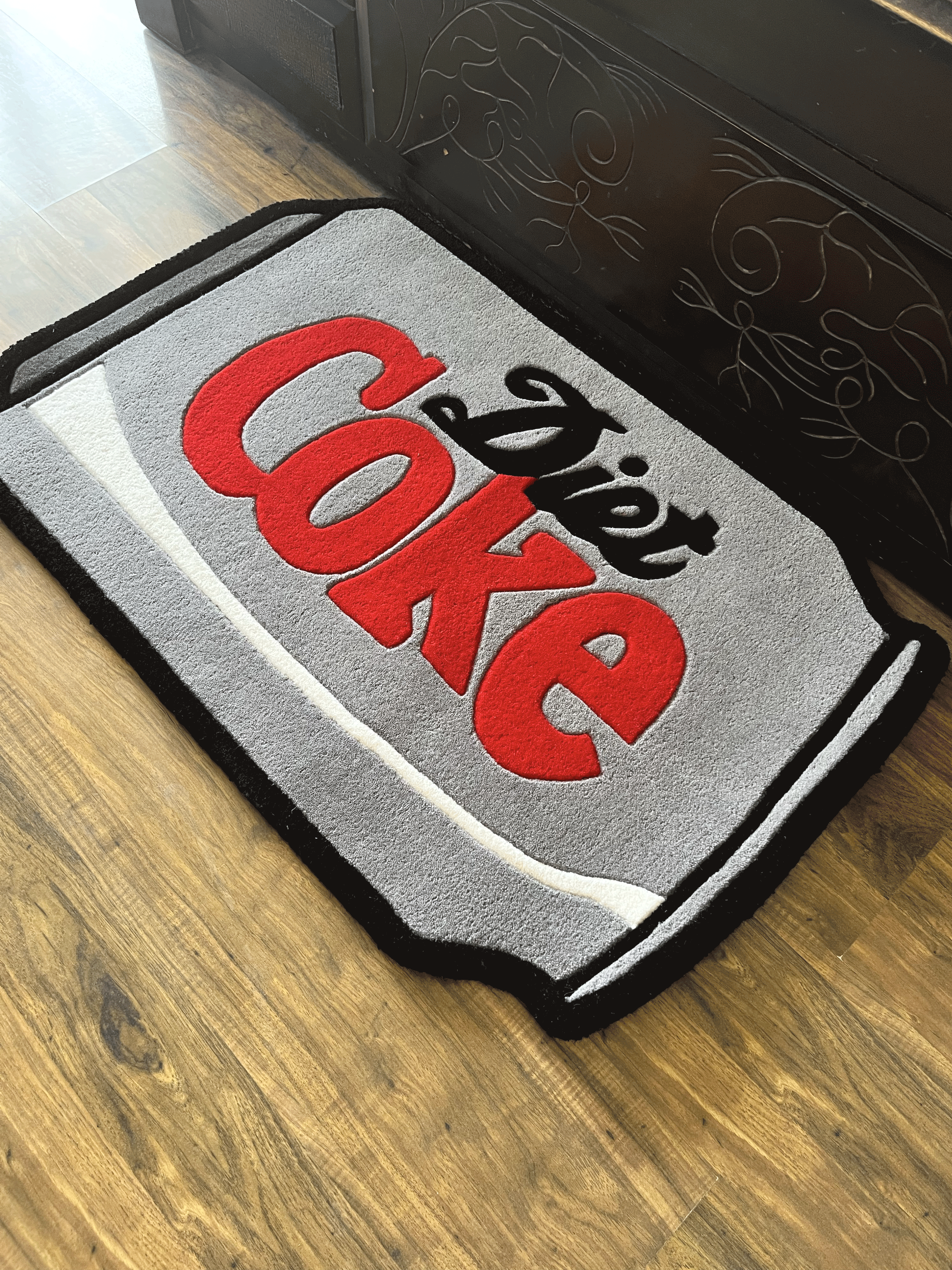 Diet Cola Can Hand Tufted Custom Rug