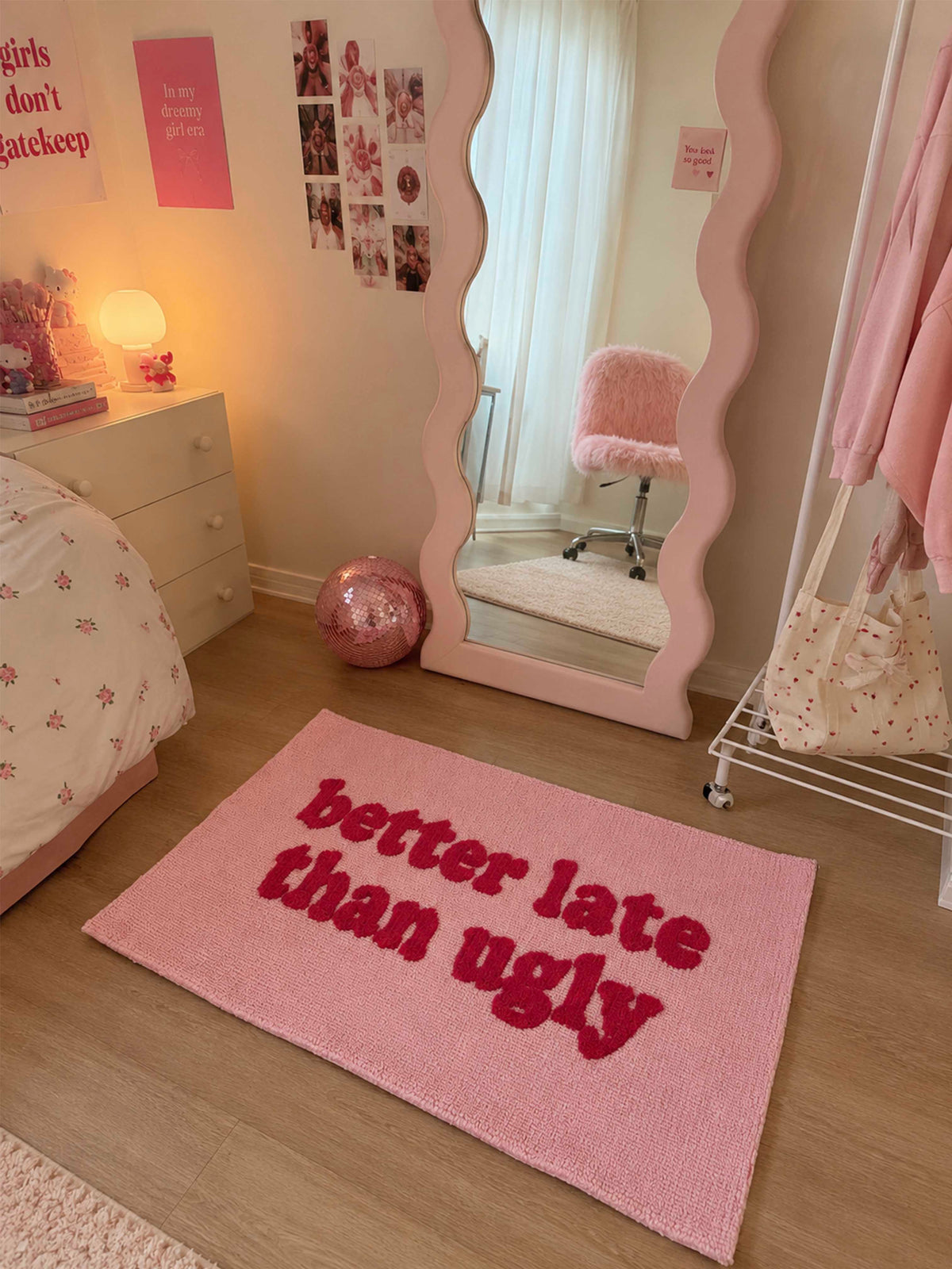 Better late than ugly machine made rug