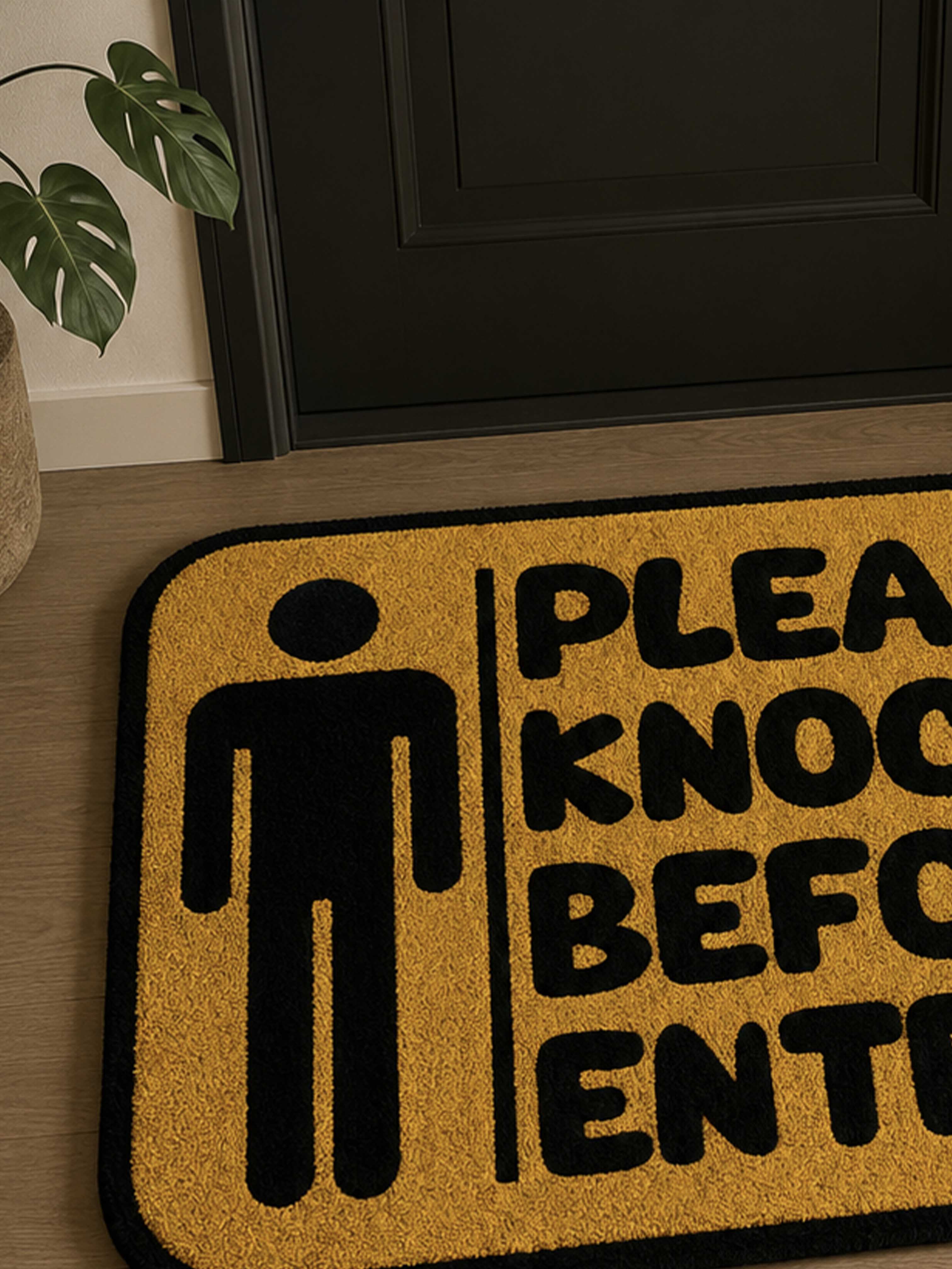 Please Knock Hand Tufted Rug
