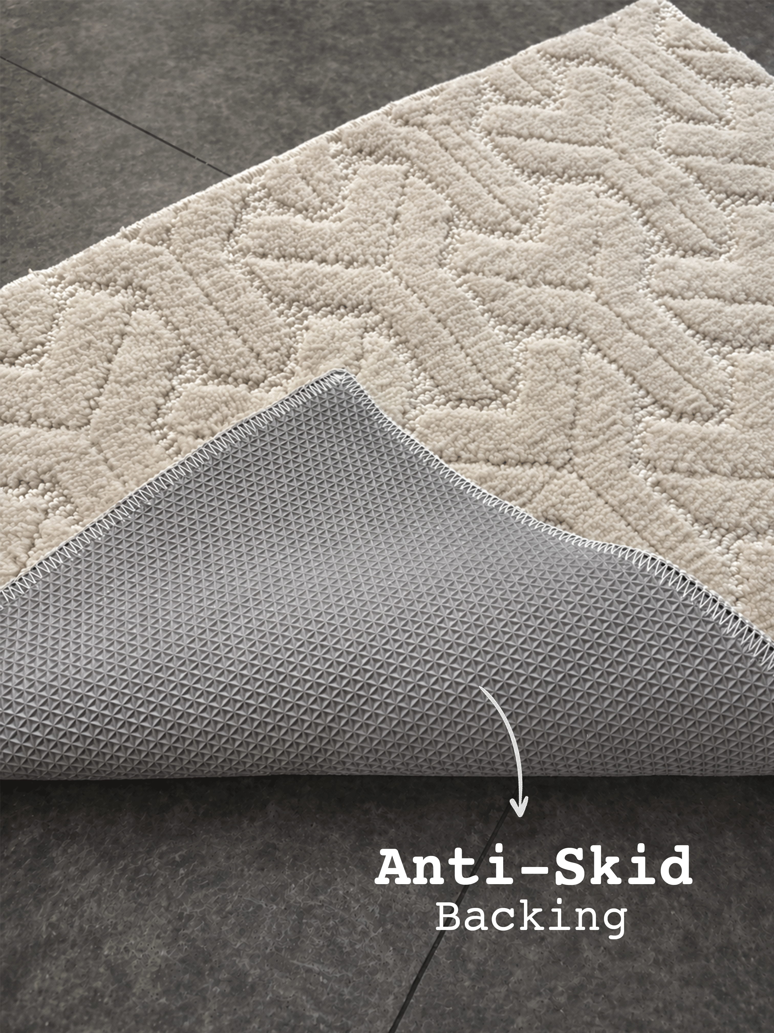 Cream Miracle Bath Custom Mat