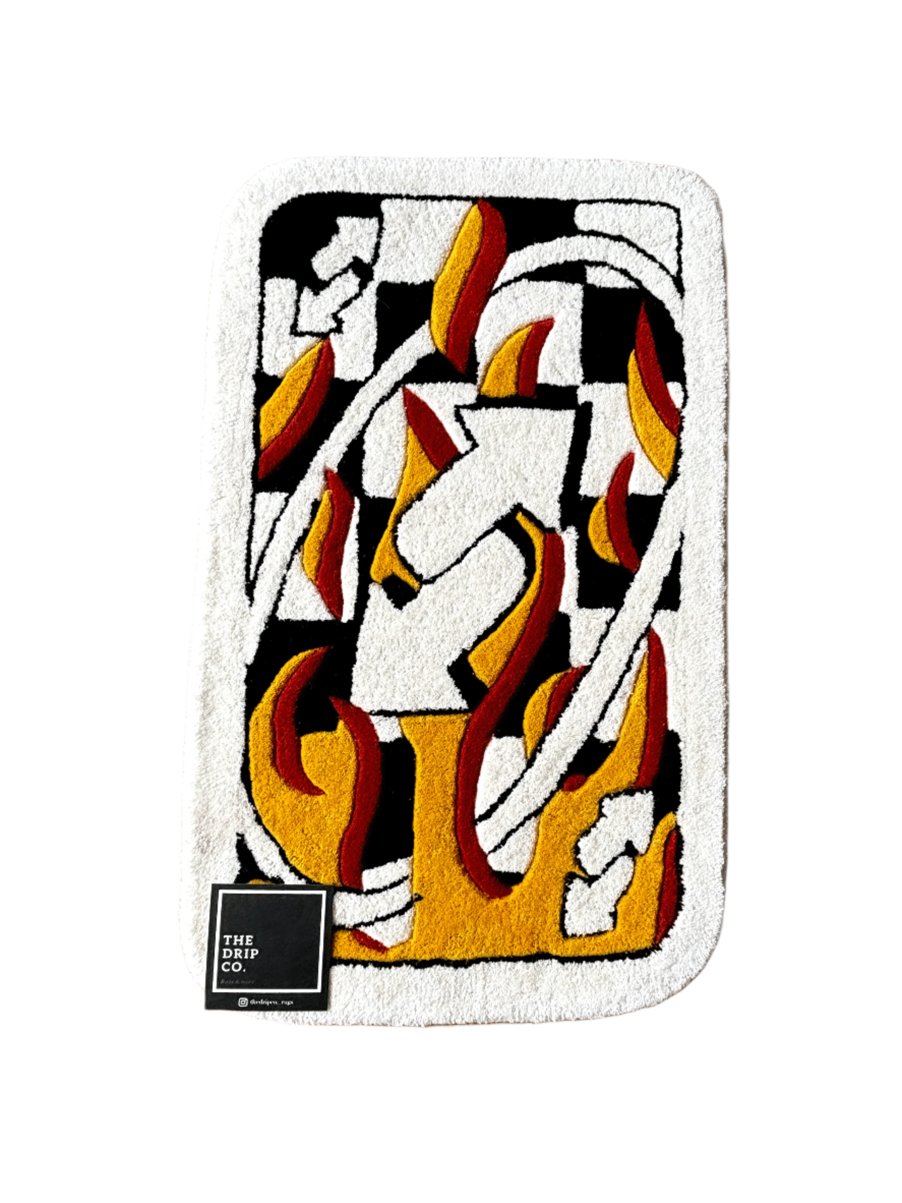 UNO fire Card Custom Rug