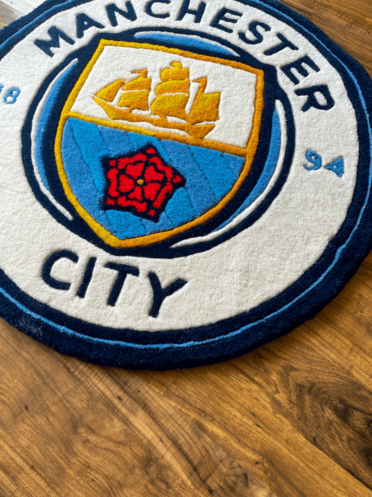 Man City fan Art Custom Rug