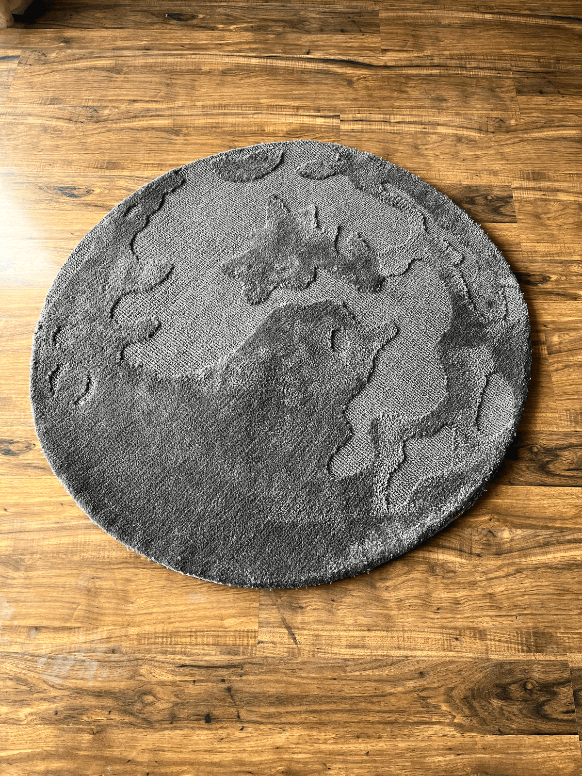 Grey Moon Machine Tufted Rug