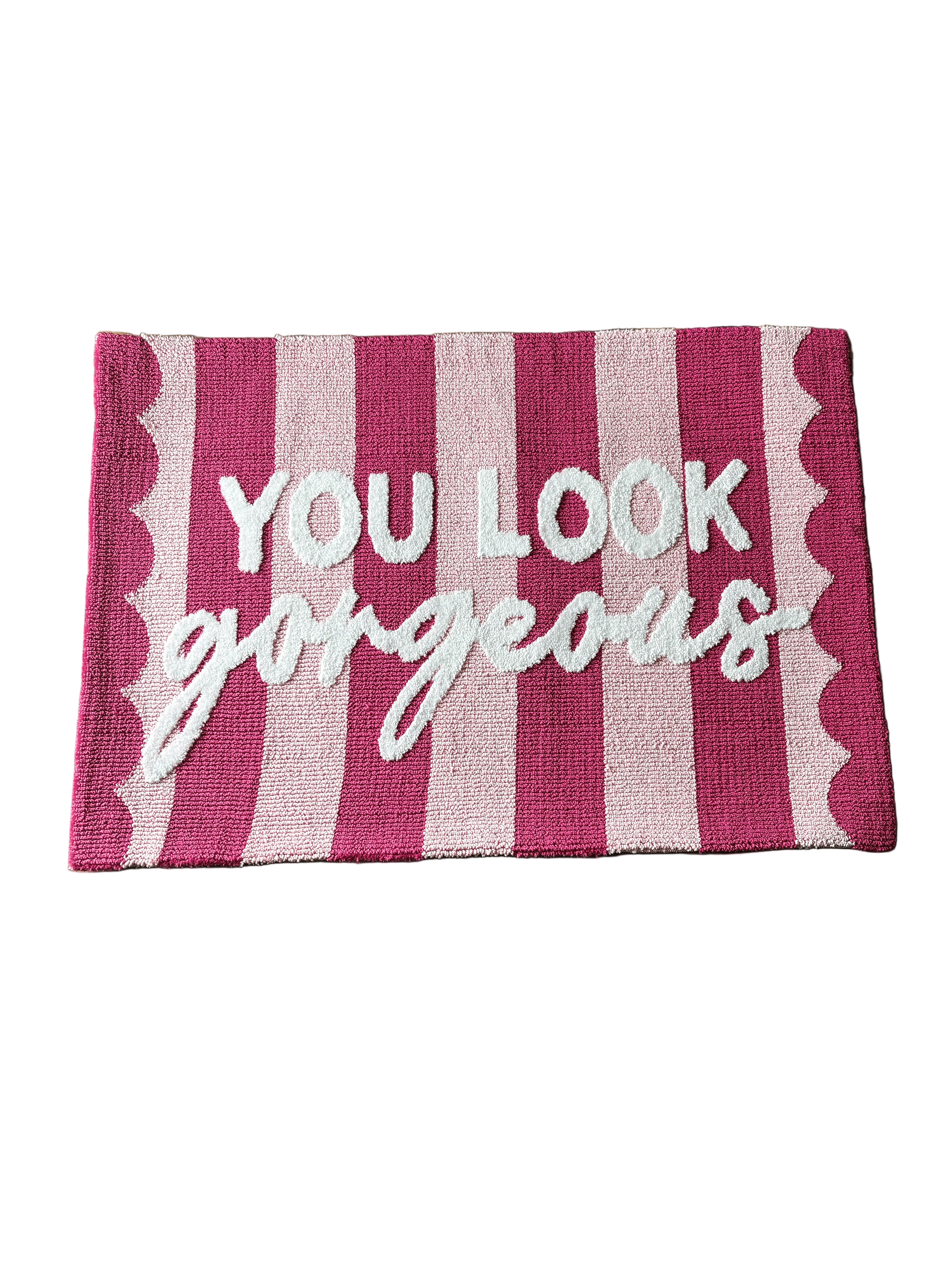 You Look gorgeous Machine Made Custom Rug