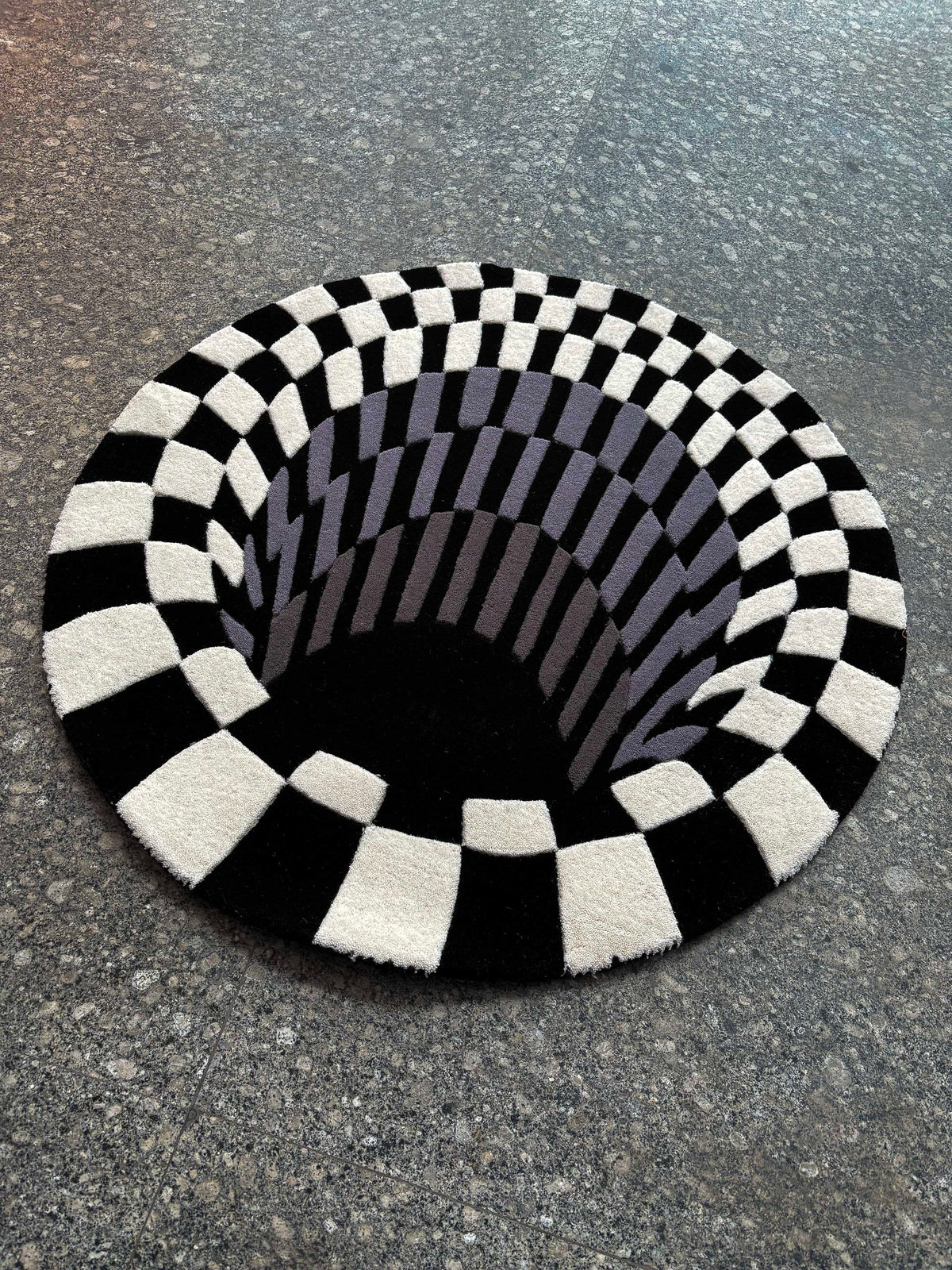 Black Hole Tufted Custom Rug