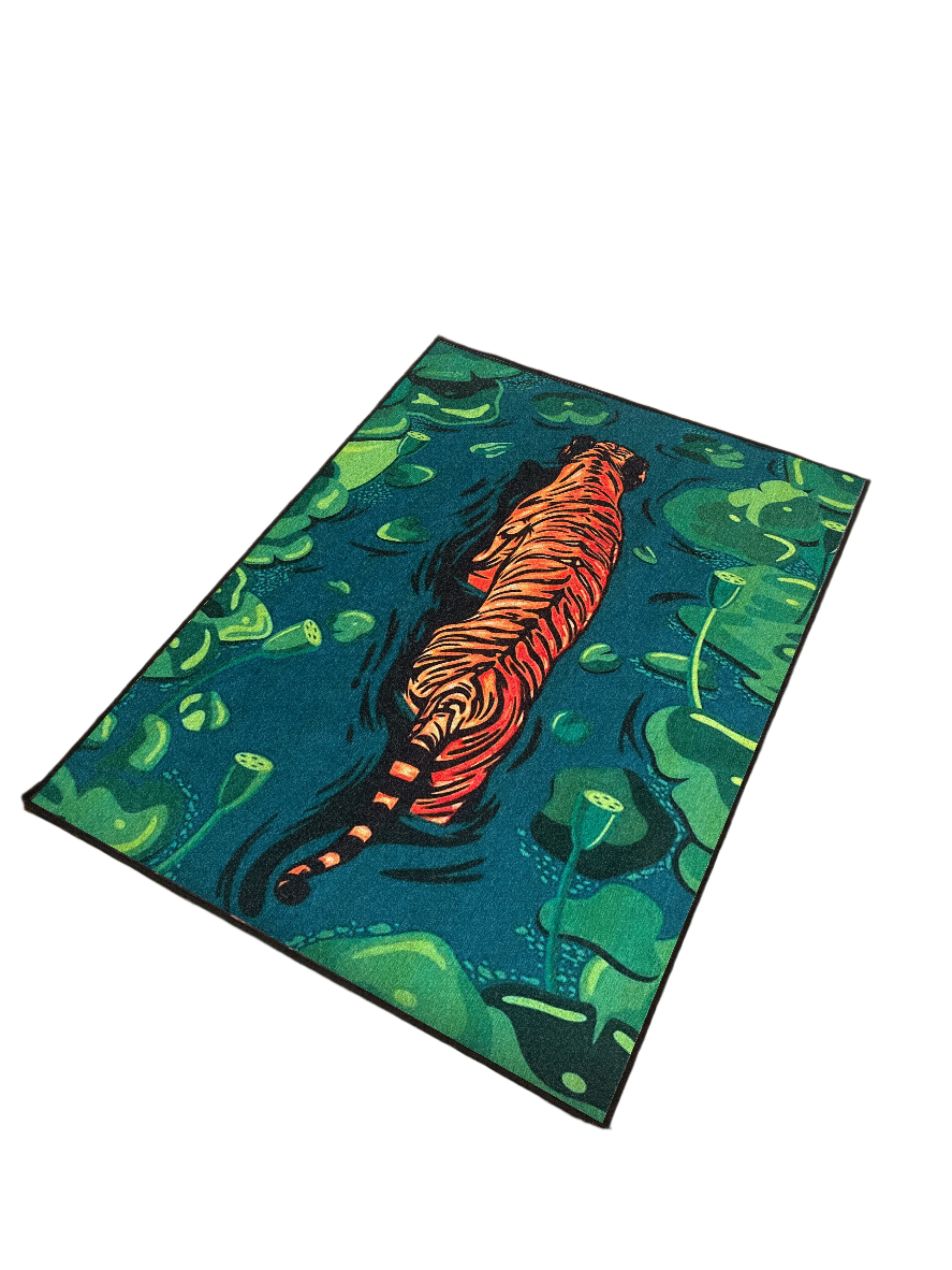 Tiger jungle Printed Washable Custom Rug