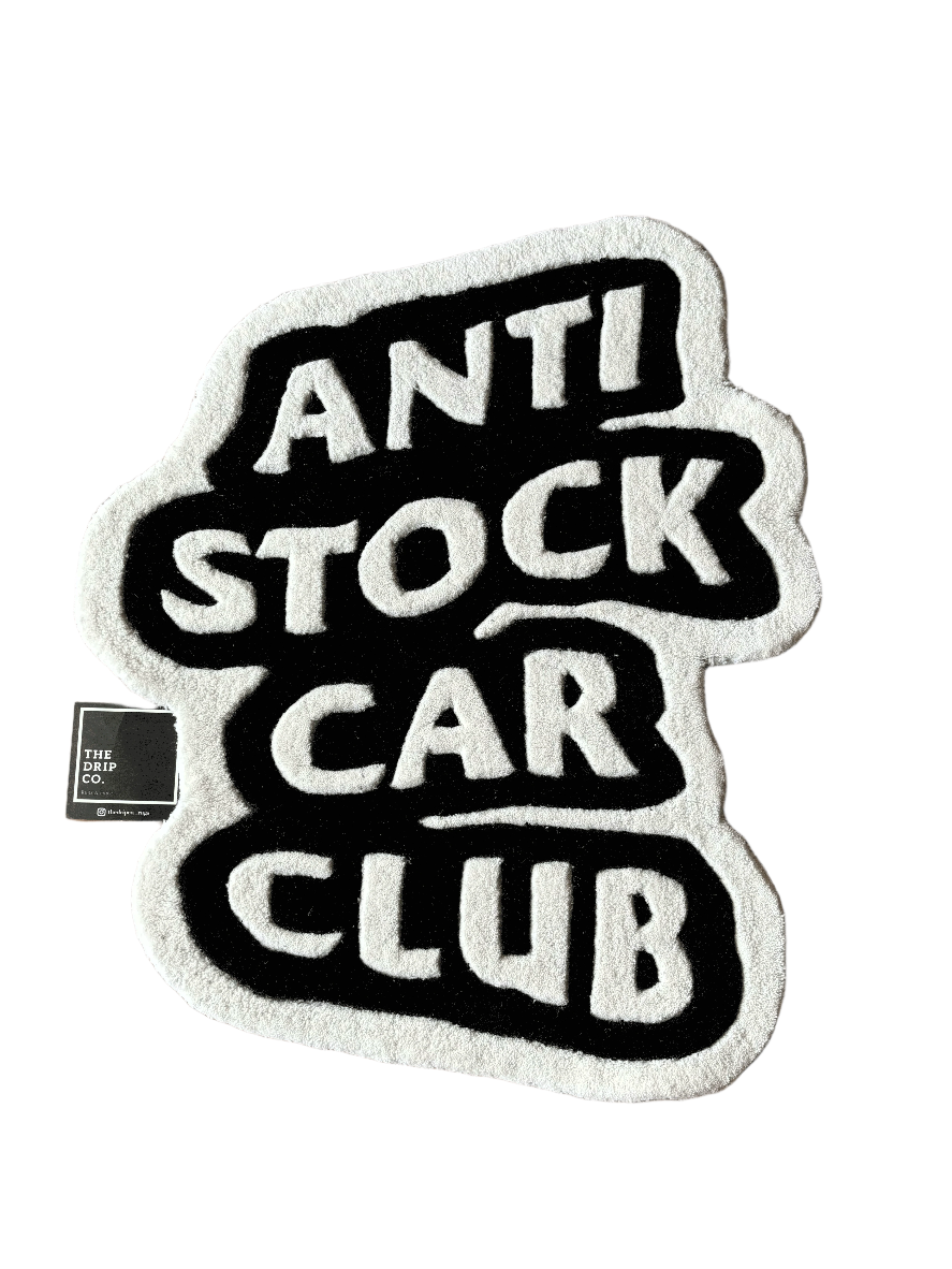 Anti Stock Car Club Hand Tufted Custom Rug by The Drip Co.