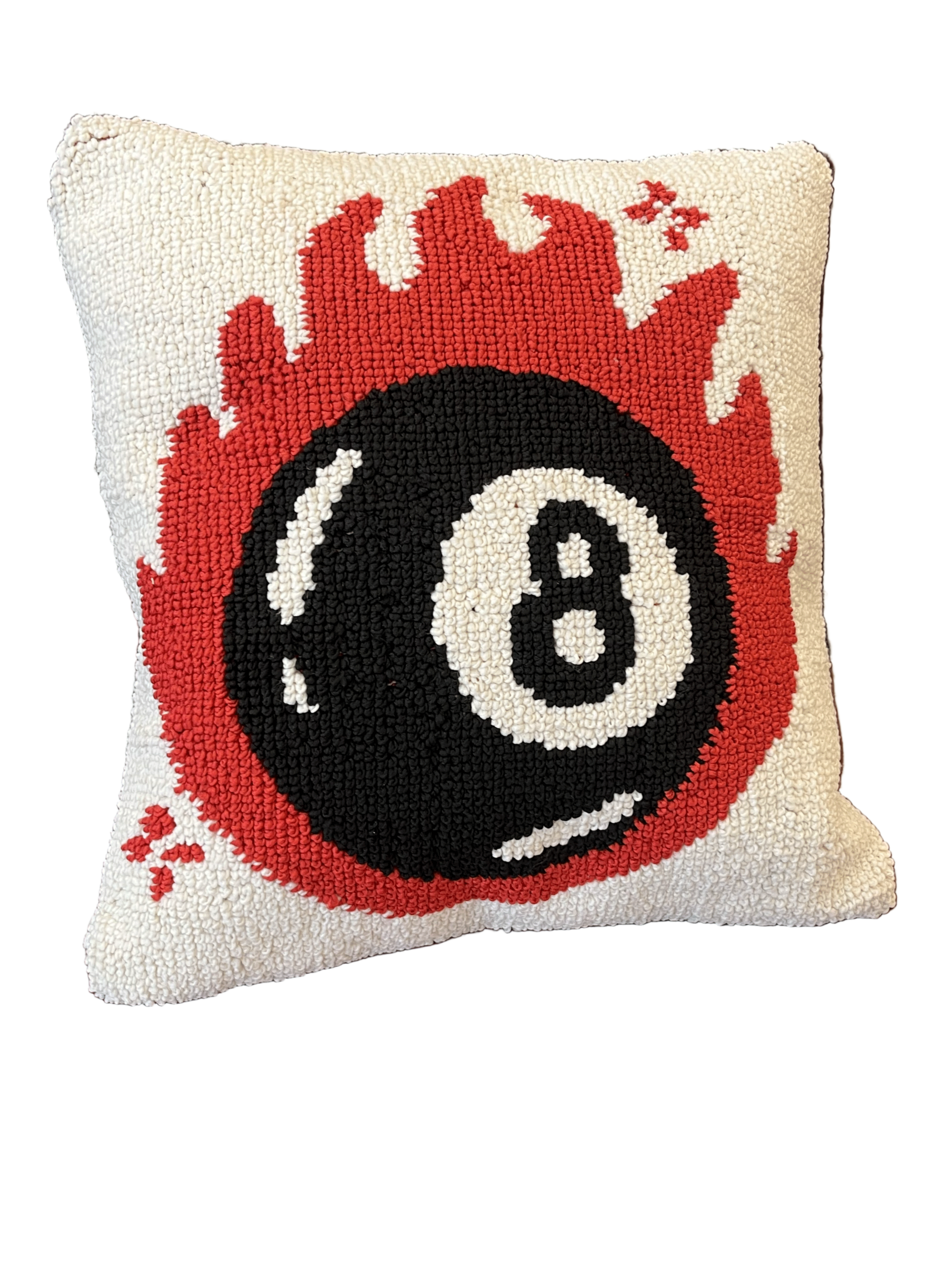 8 Ball Fire cushion cover