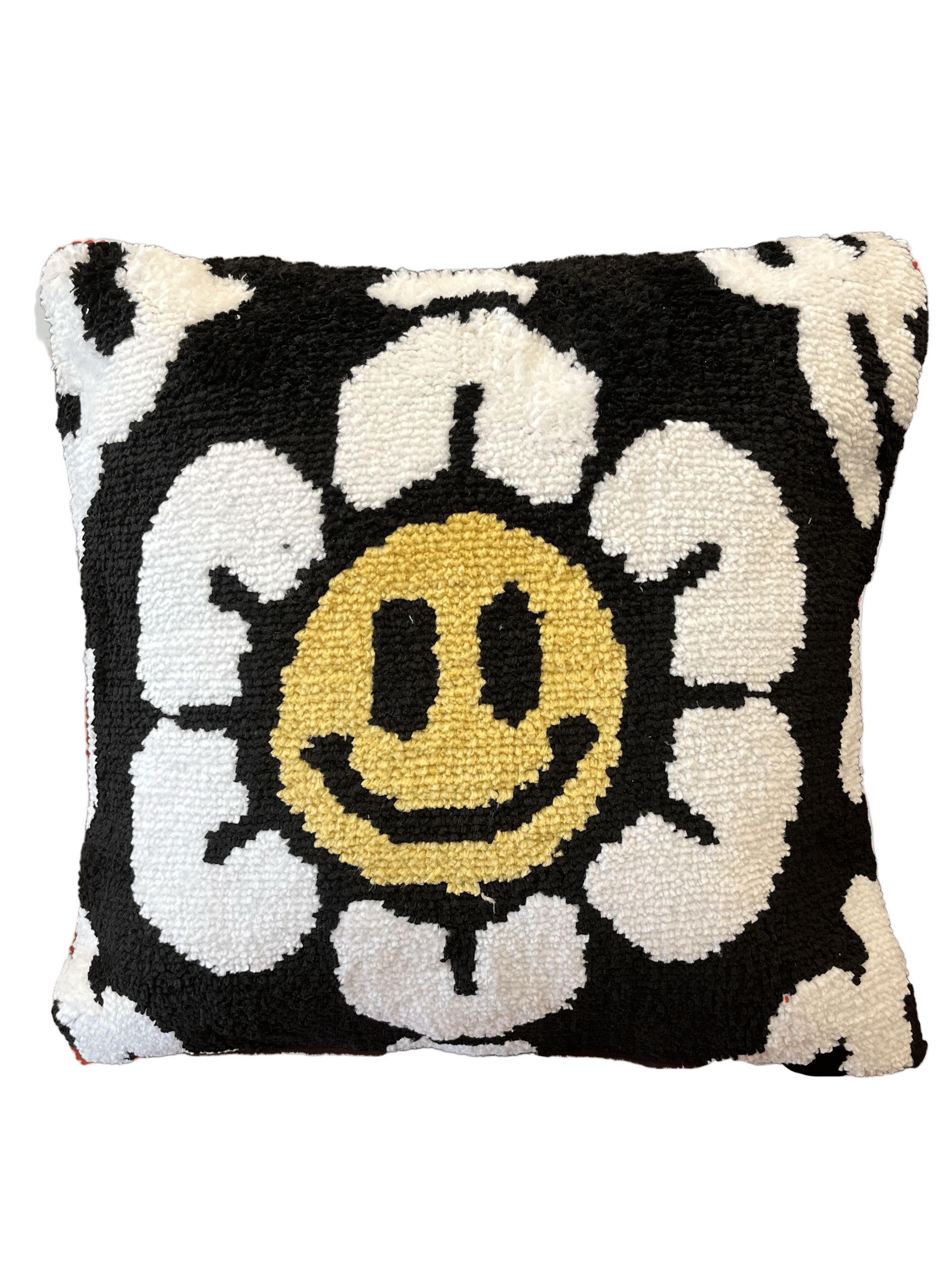 Black flower Cushion cover