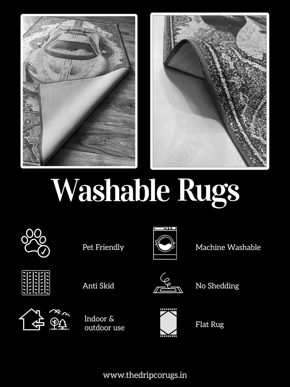Real Warrior Washable Rug