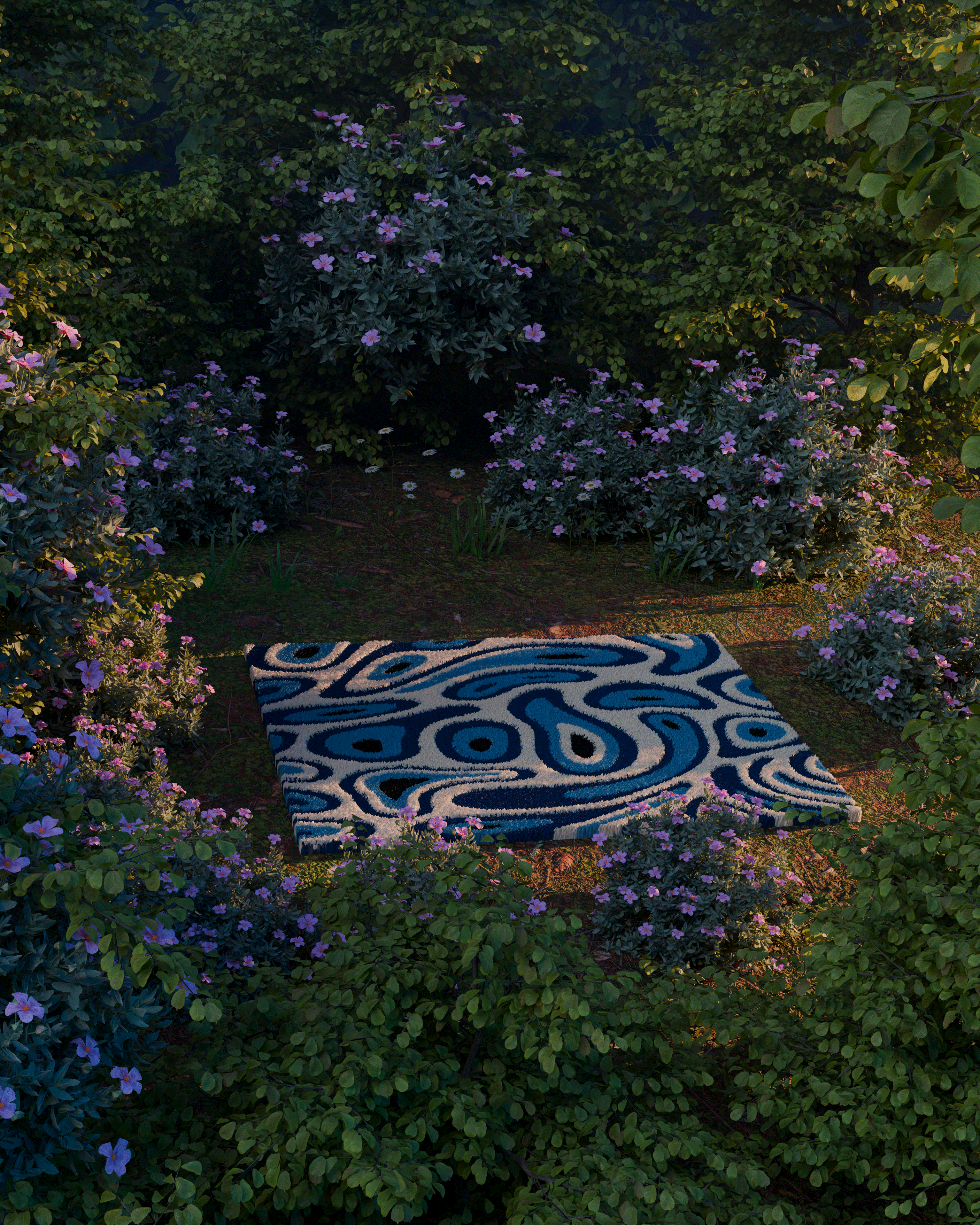 Evil Eye emotion Tufted Custom Rug