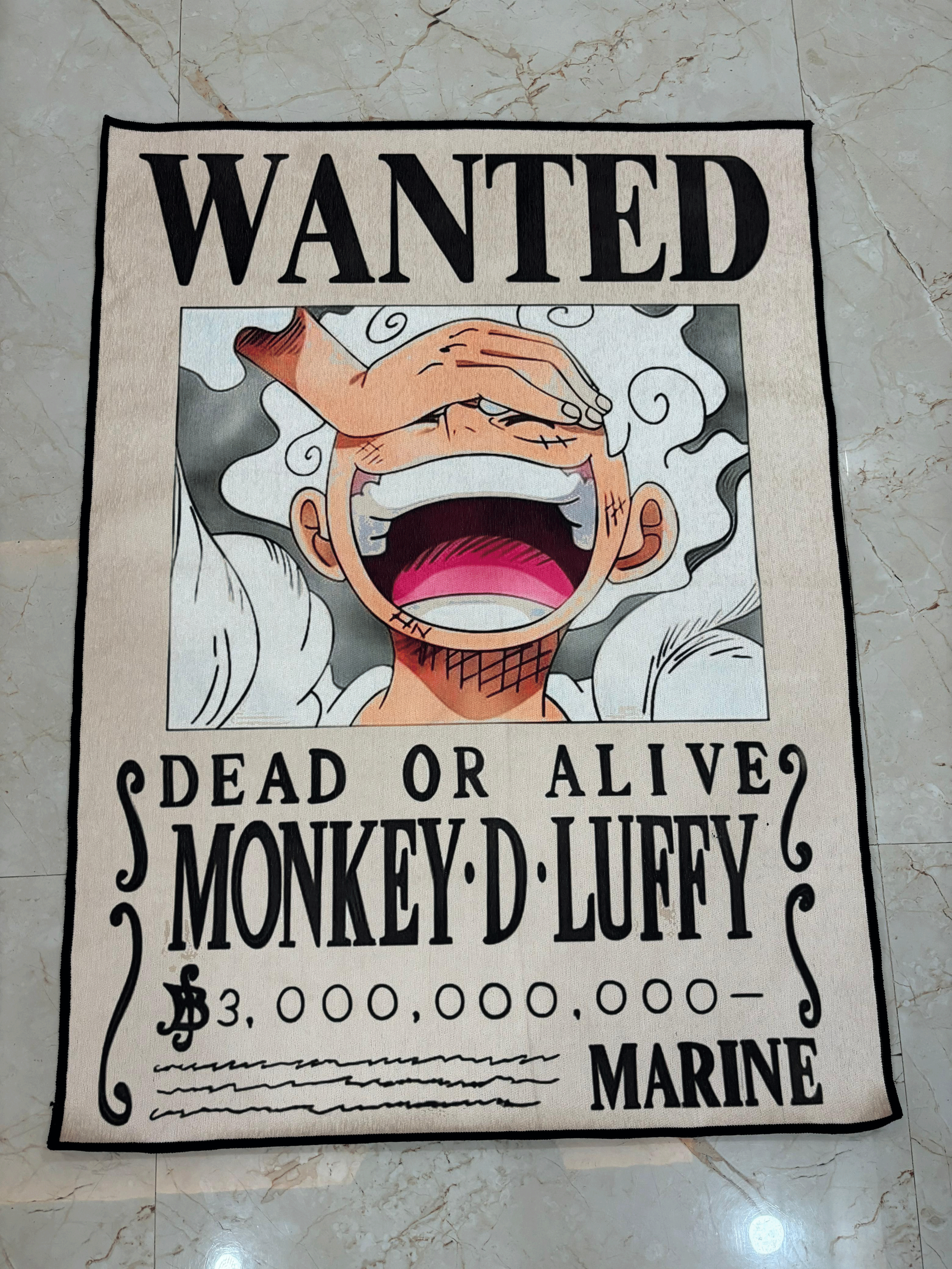 Gear 5 Wanted Printed Washable Rug