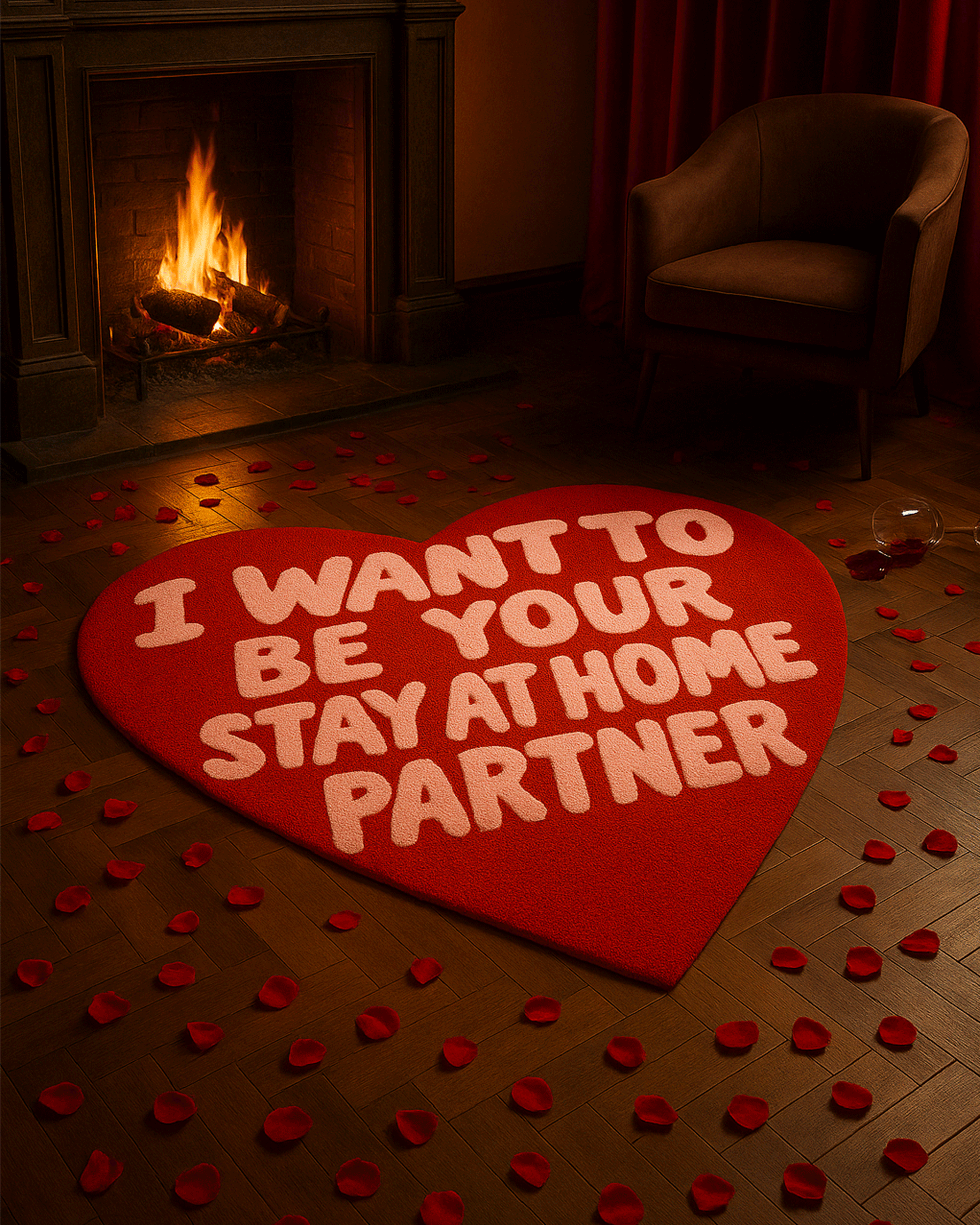 Heart emotion Tufted Custom Rug