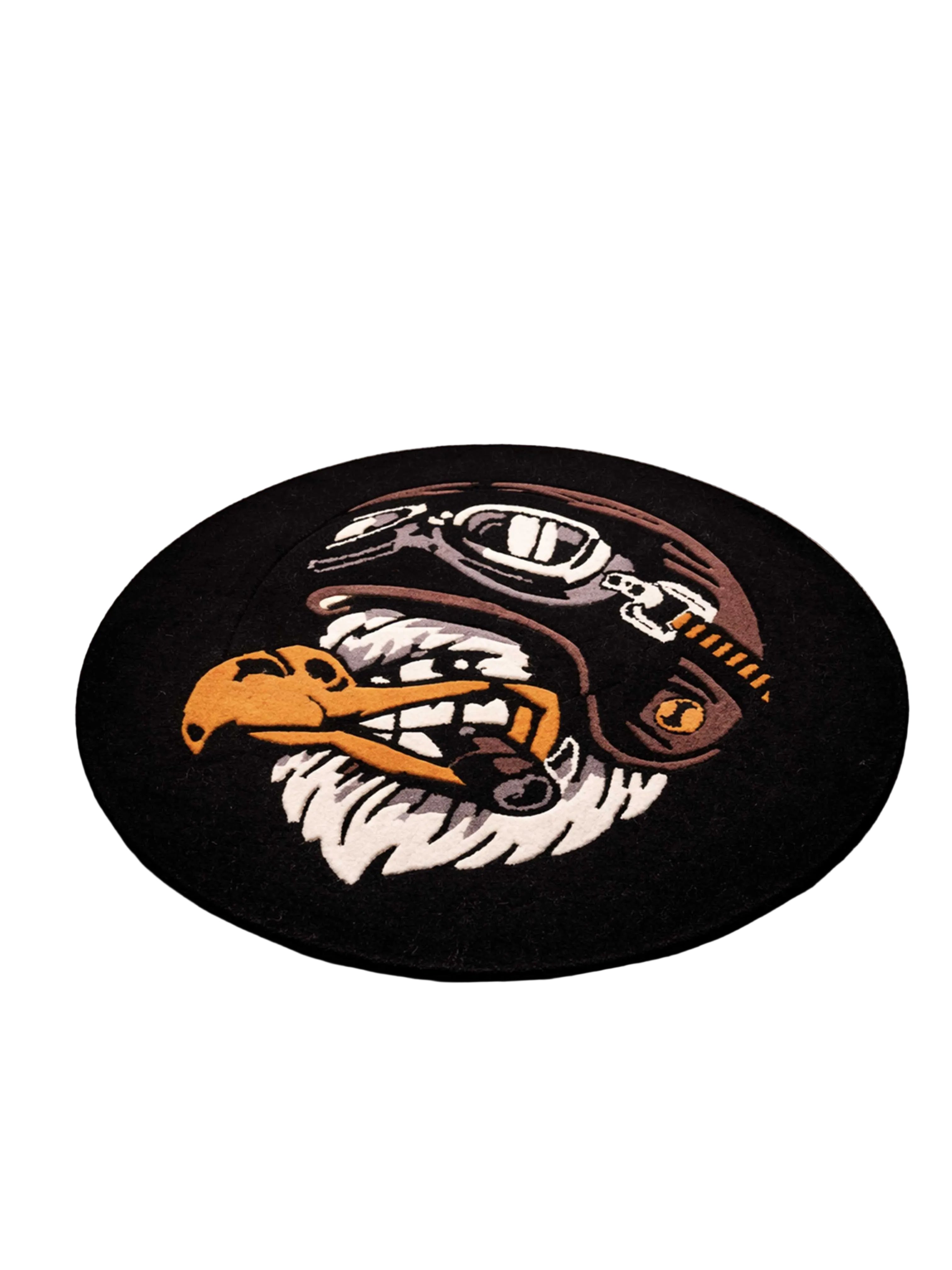 Eagle biker Hand Tufted Custom Rug