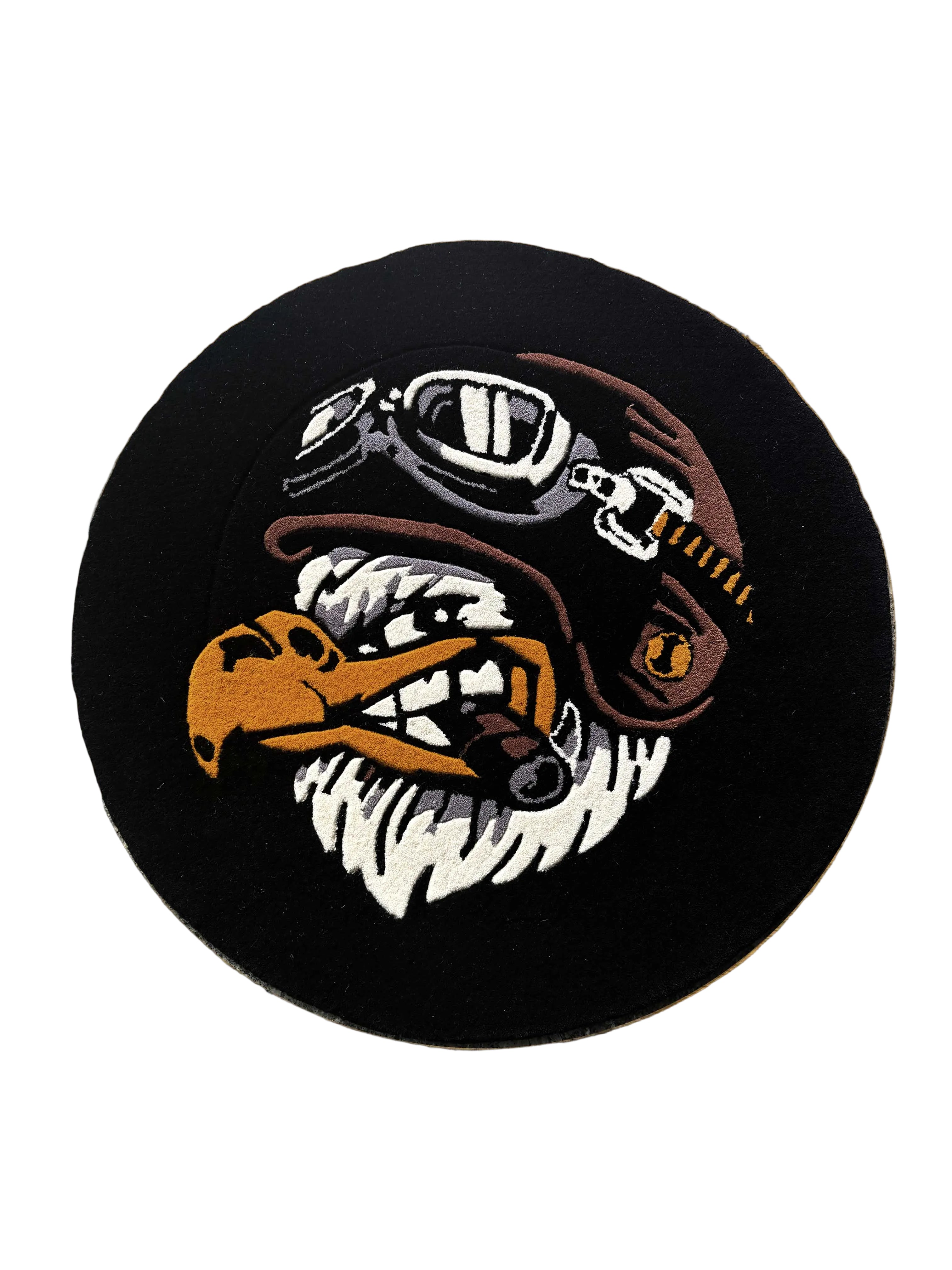 Eagle biker Hand Tufted Custom Rug