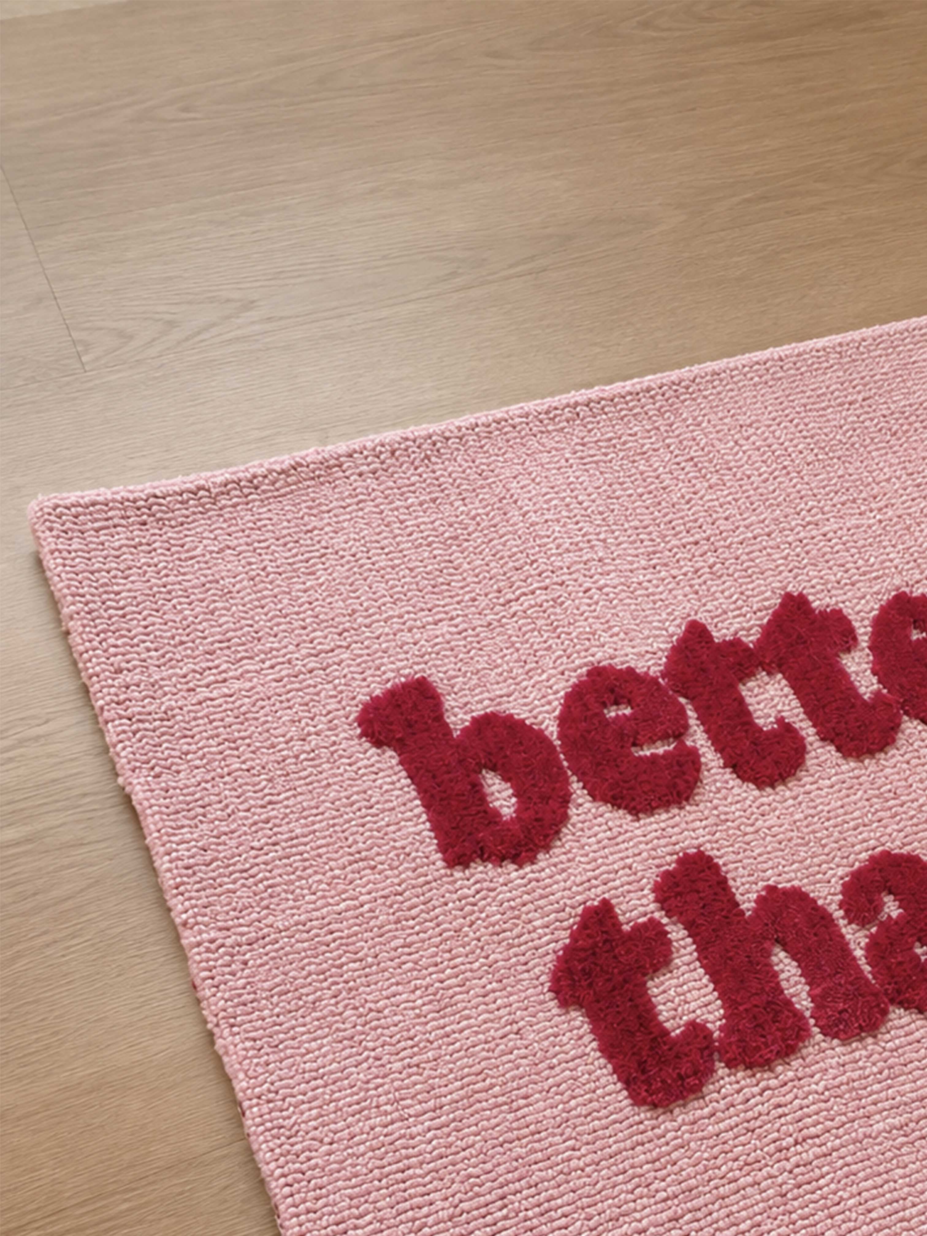 Better late than ugly machine made rug