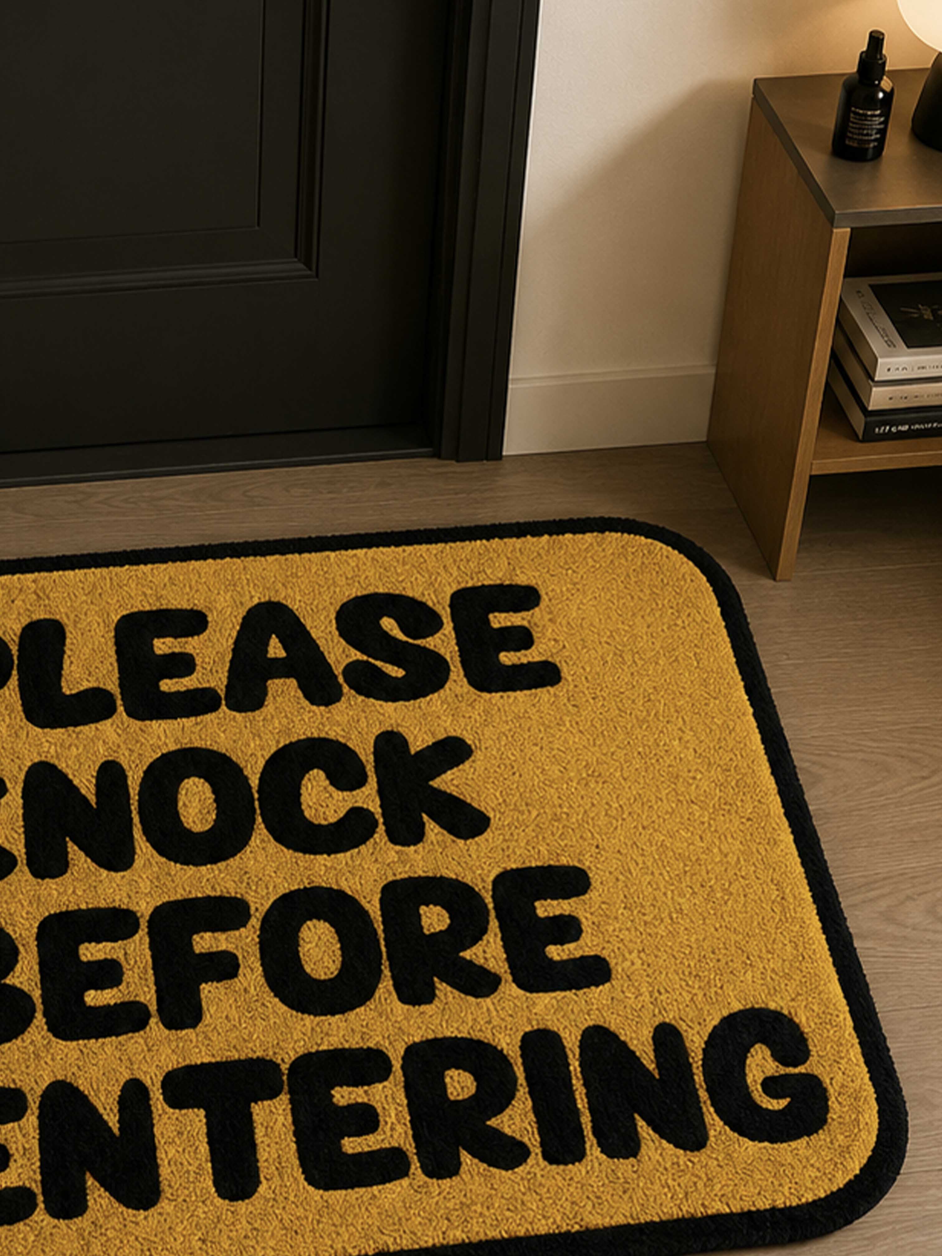 Please Knock Hand Tufted Rug