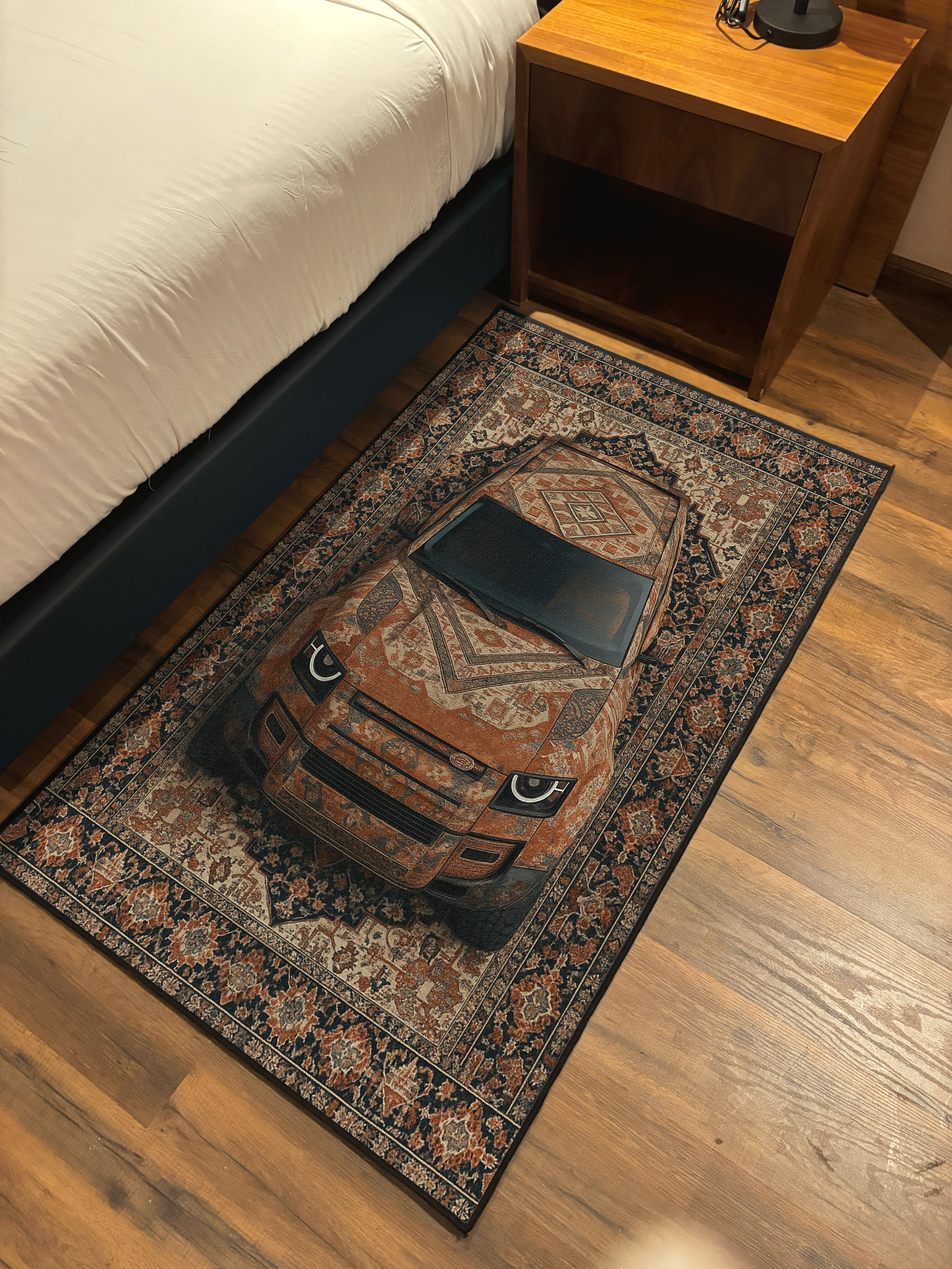 SUV car traditional design Washable Custom Rug