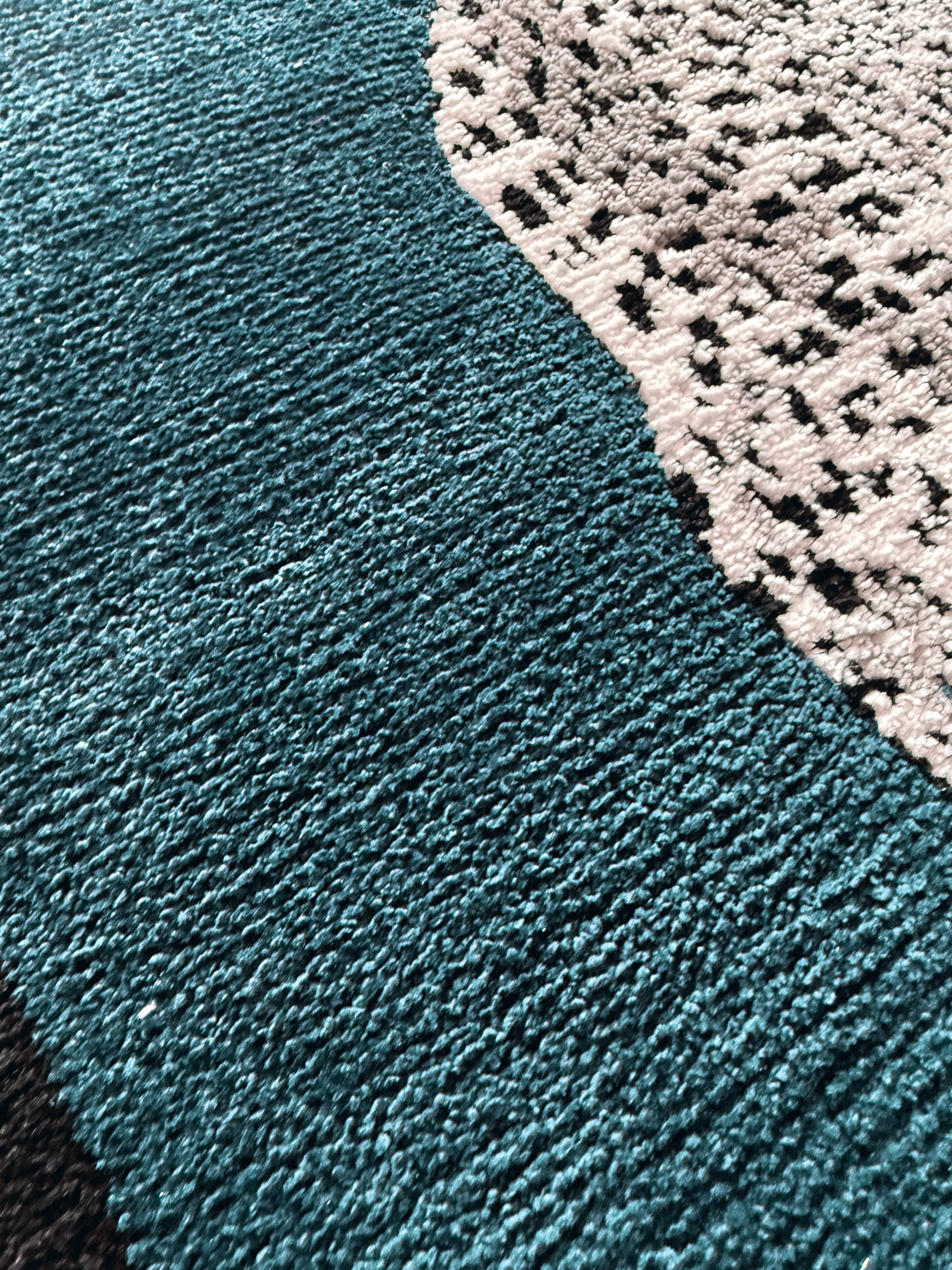 Royal White cheetah Machine Made Custom Rug