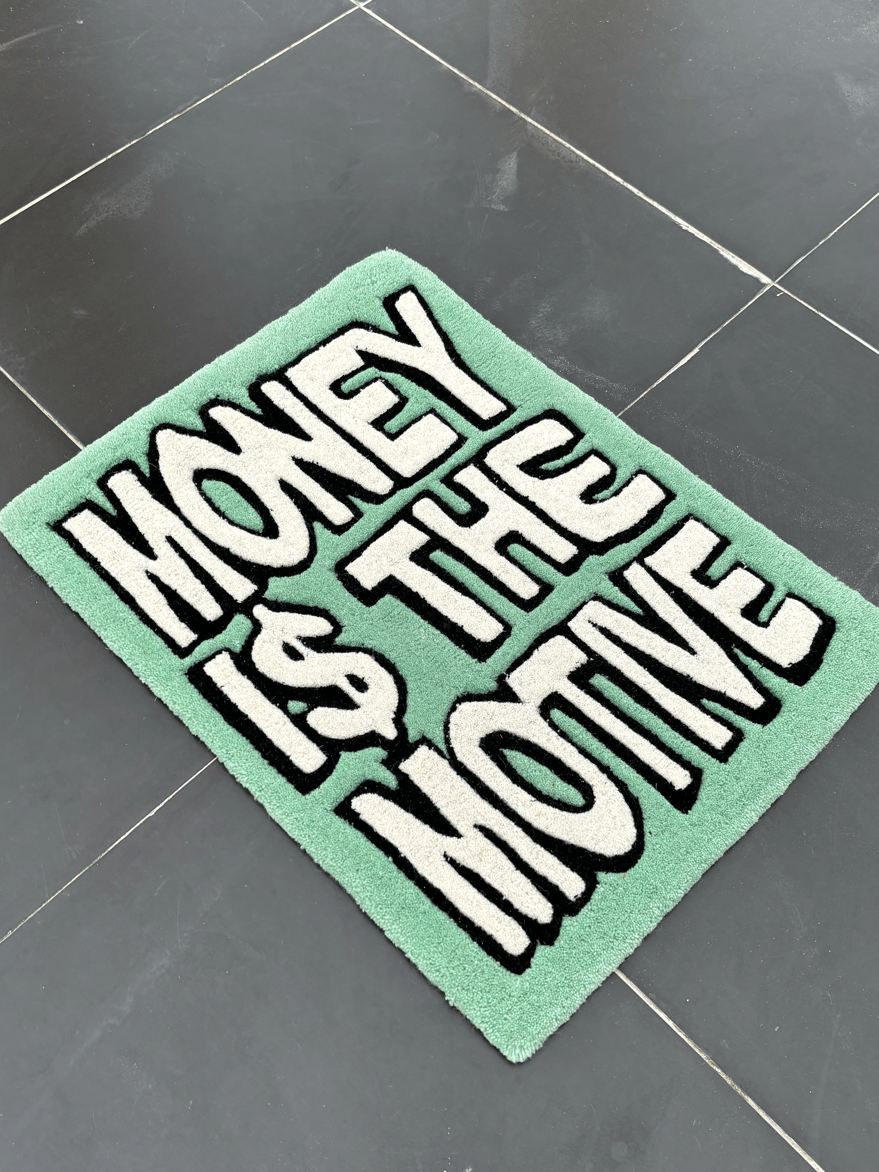Money is the Motive Custom Rug
