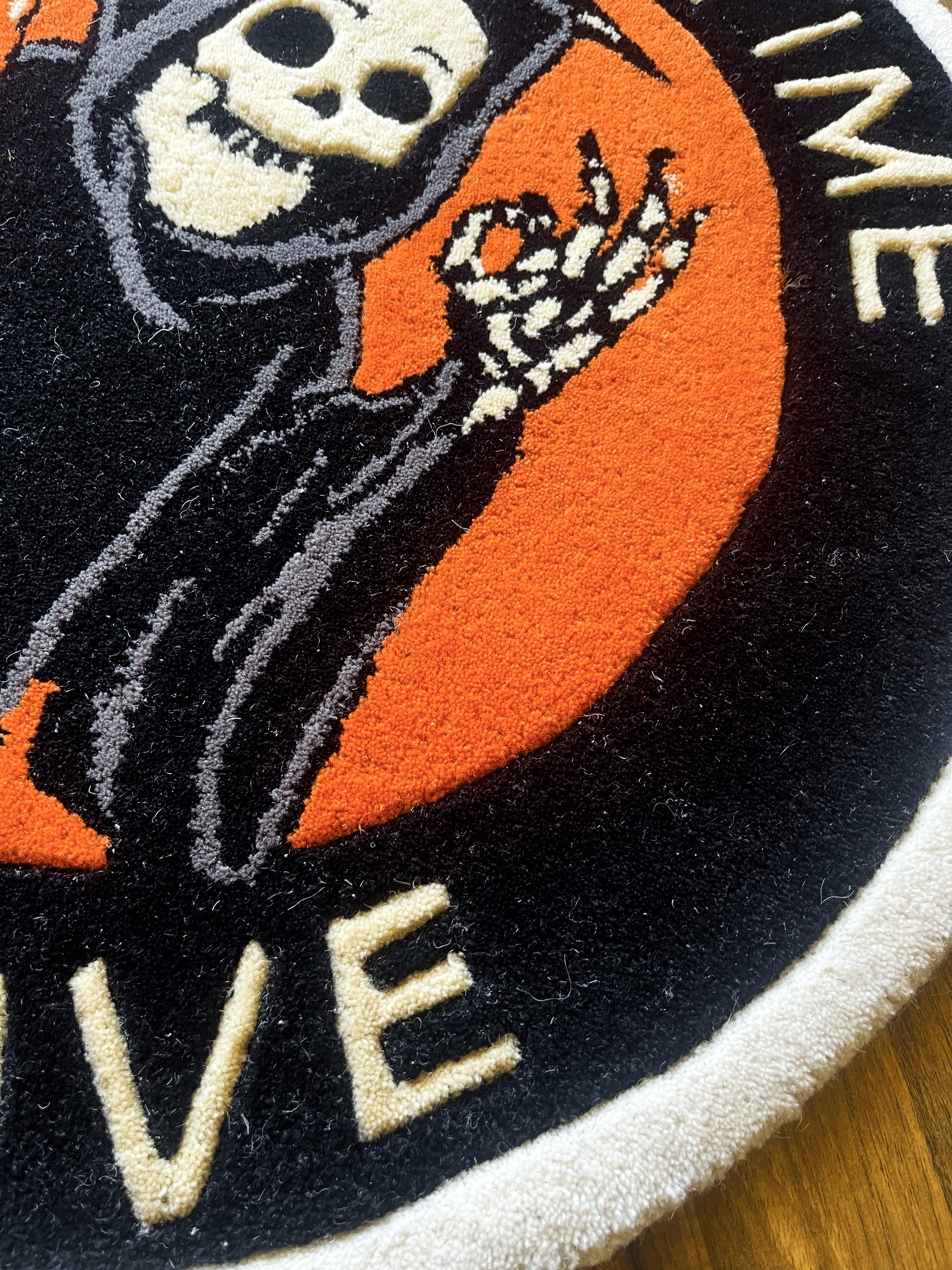 Time to Be Alive Hand Tufted Custom Rug by The Drip Co.