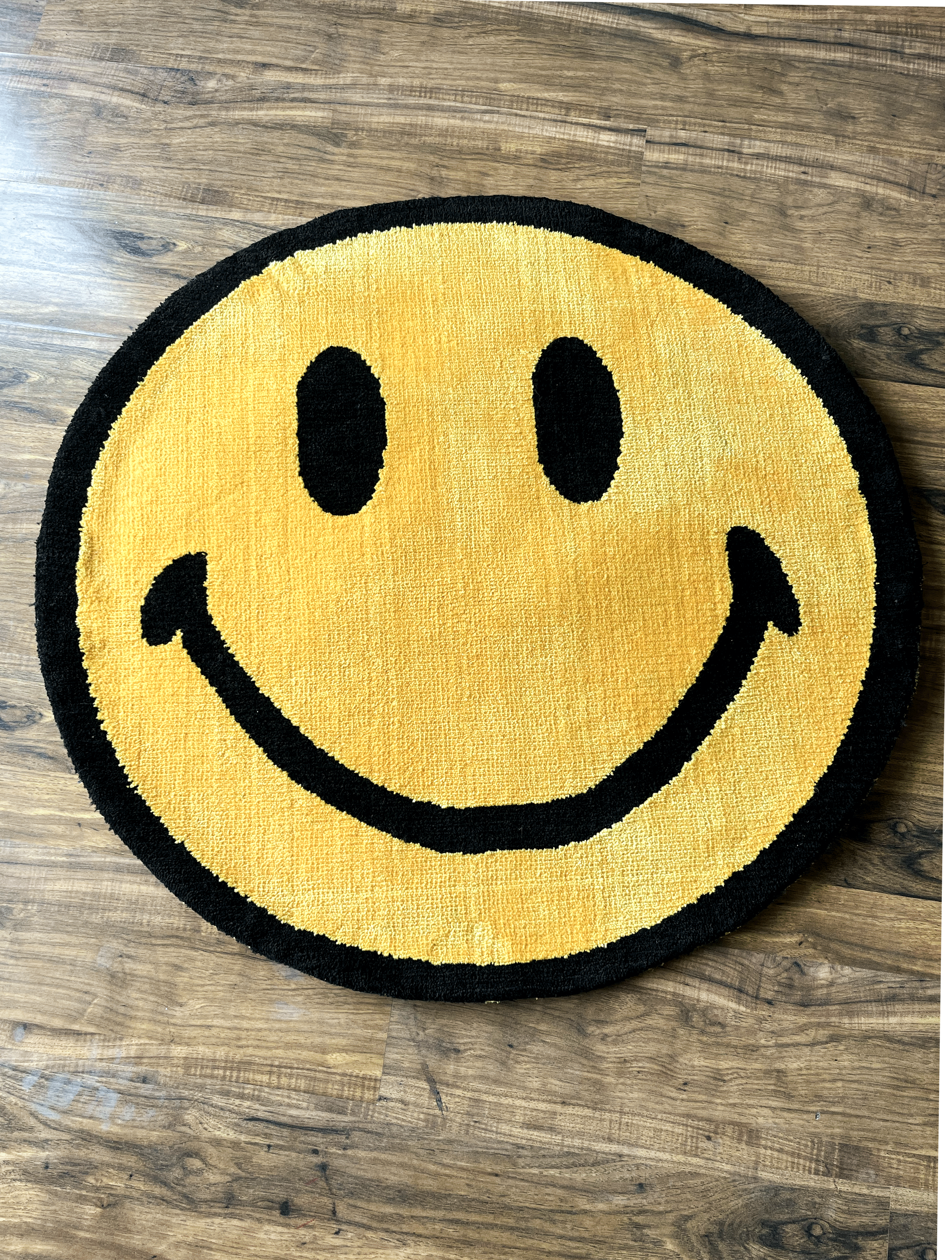 Yellow Smile Machine Tufted Custom Rug
