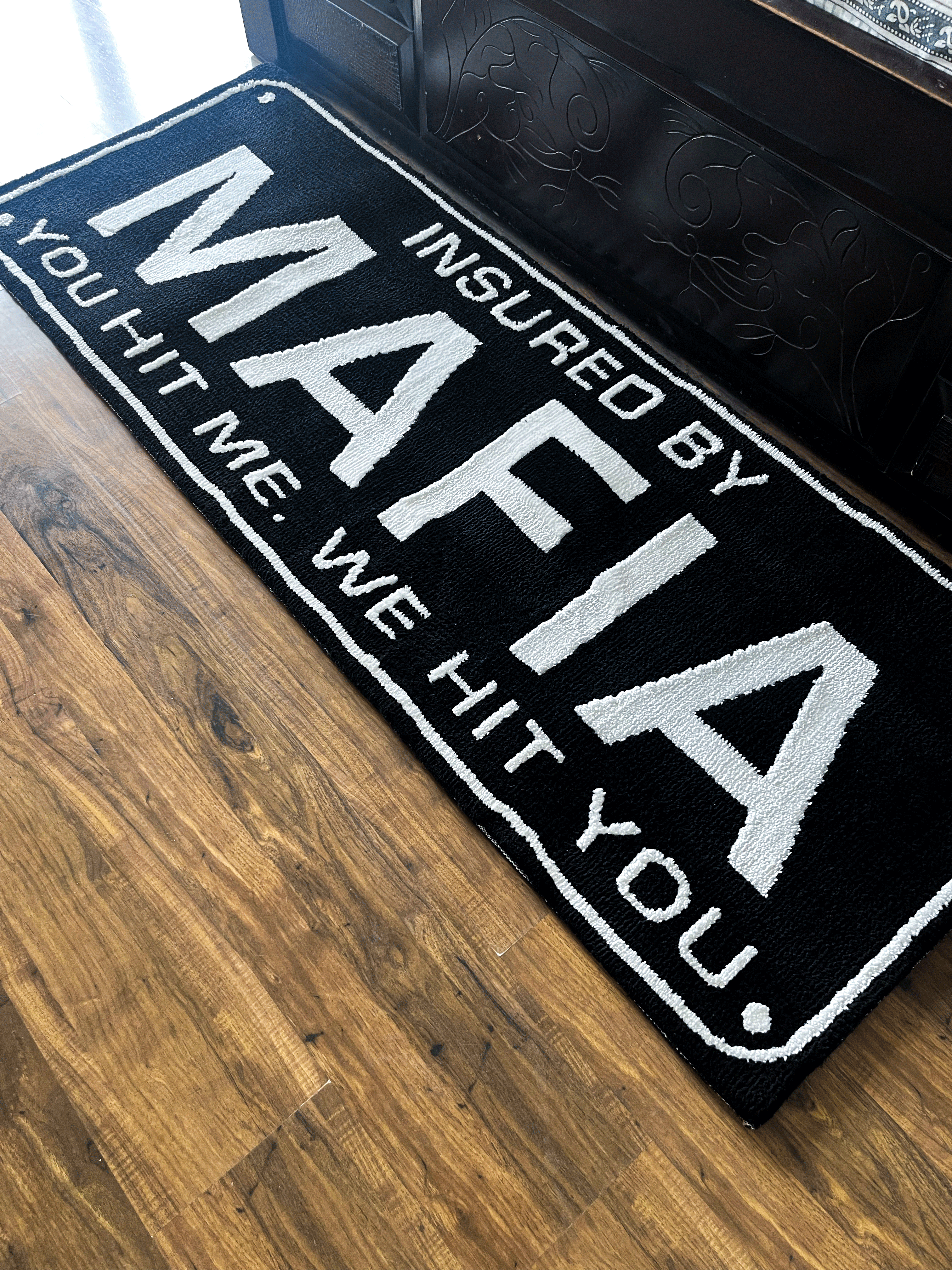 Mafia Machine Made Custom Rug