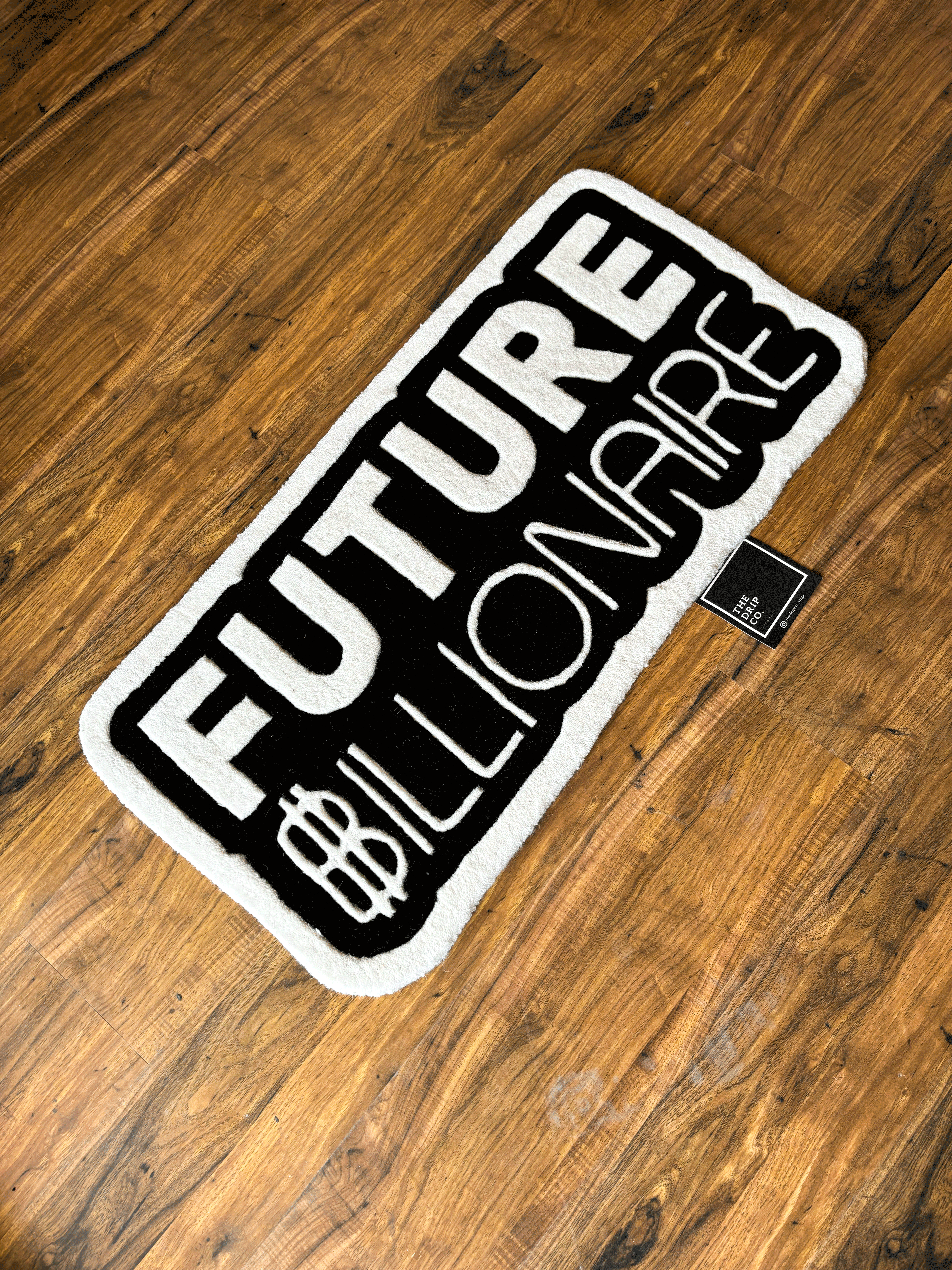 Future billionaire Hand tufted Custom Rug