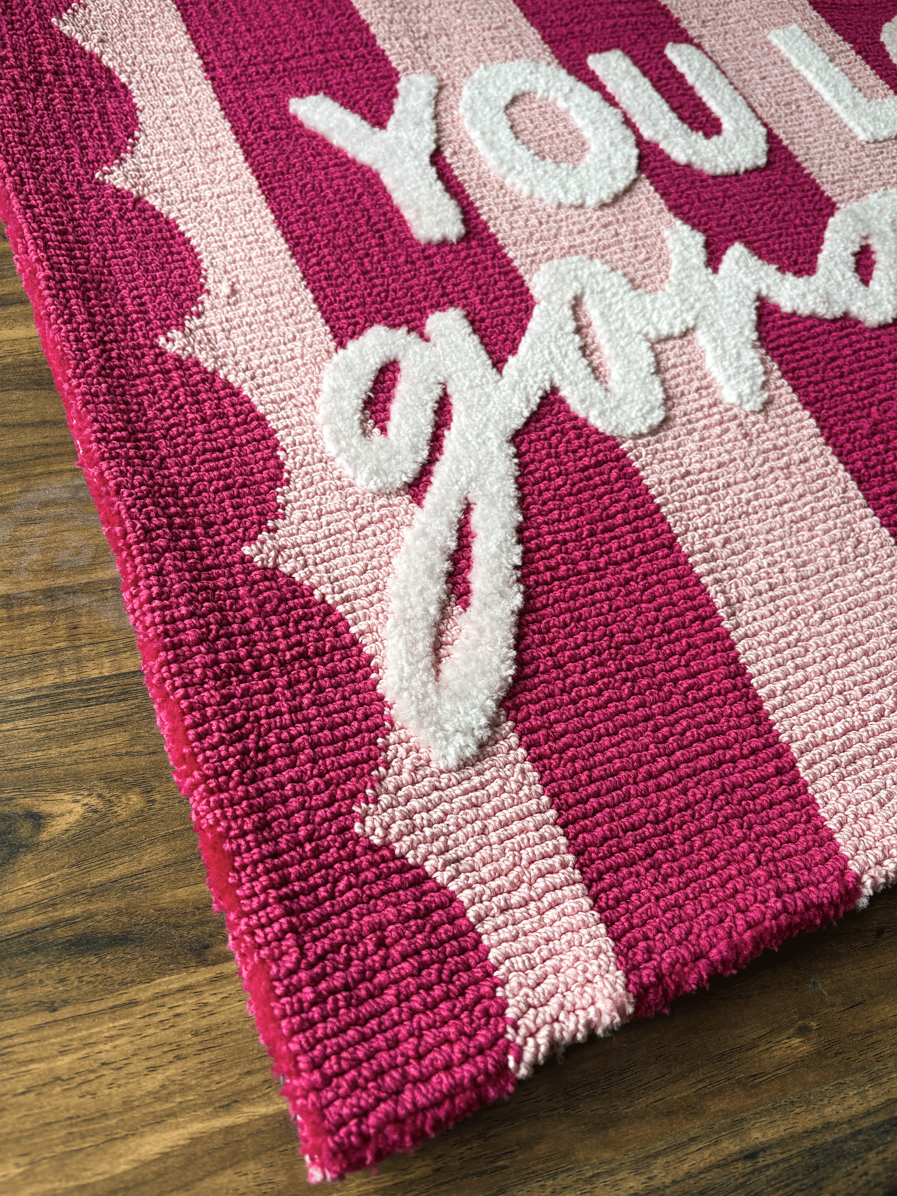 You Look gorgeous Machine Made Custom Rug