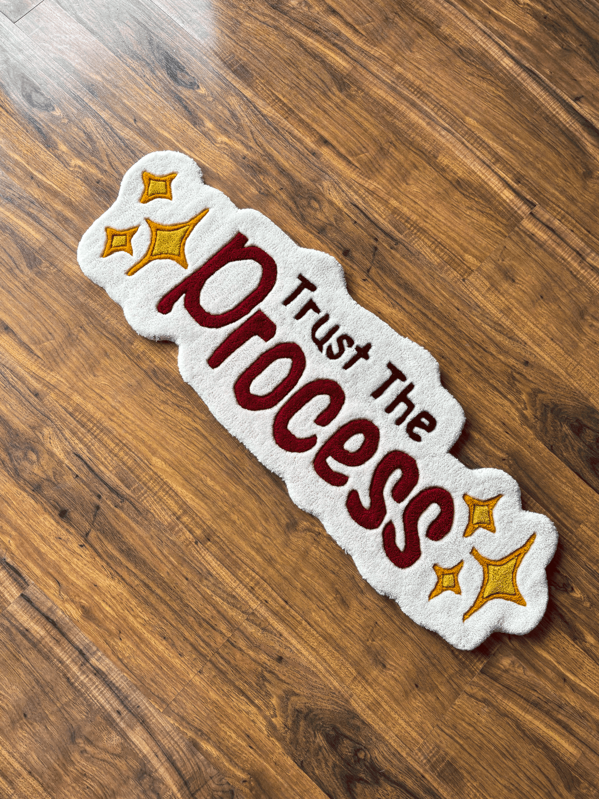 Trust The Process Hand tufted Custom Rug