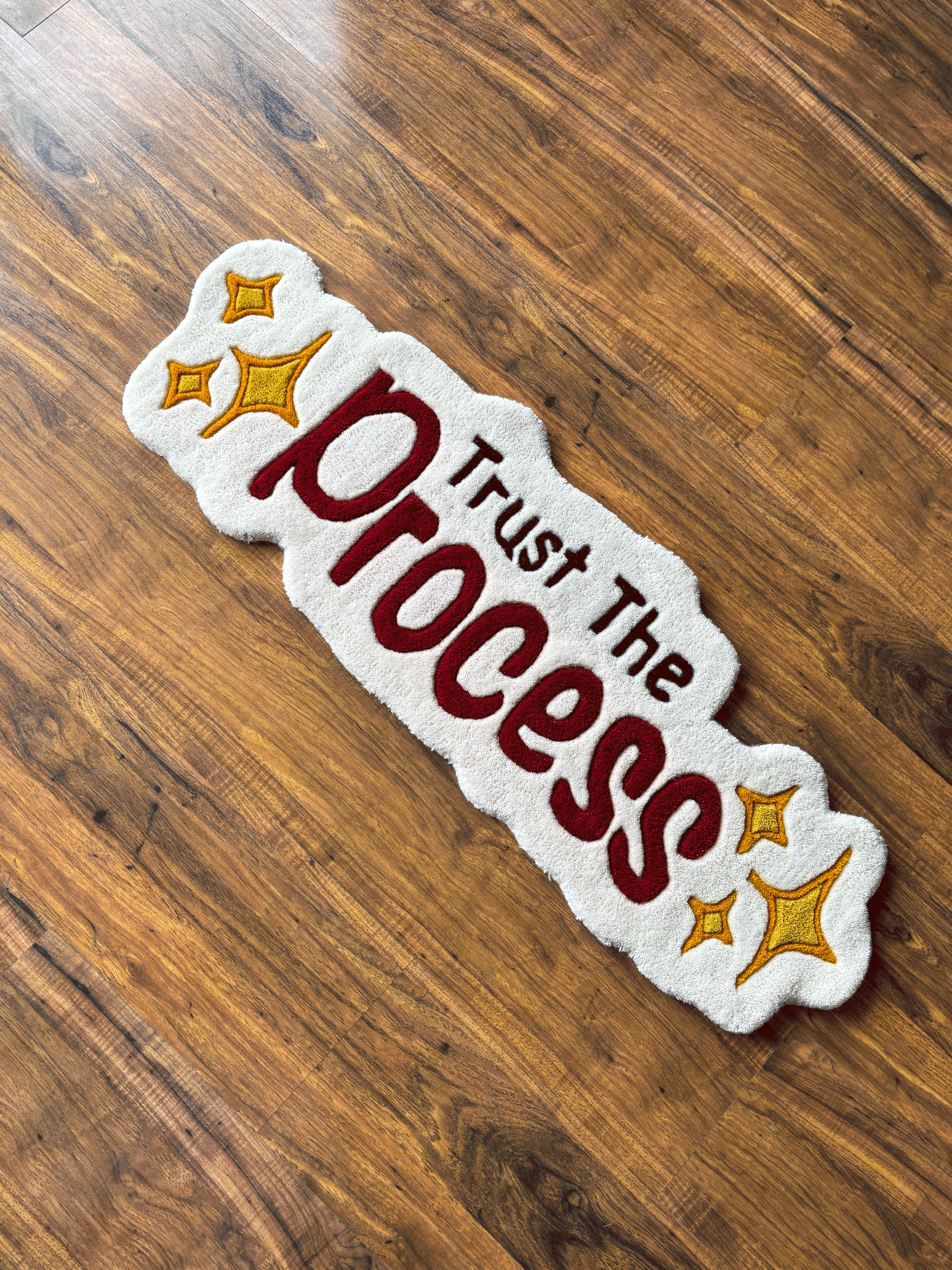 Trust The Process Hand tufted Custom Rug