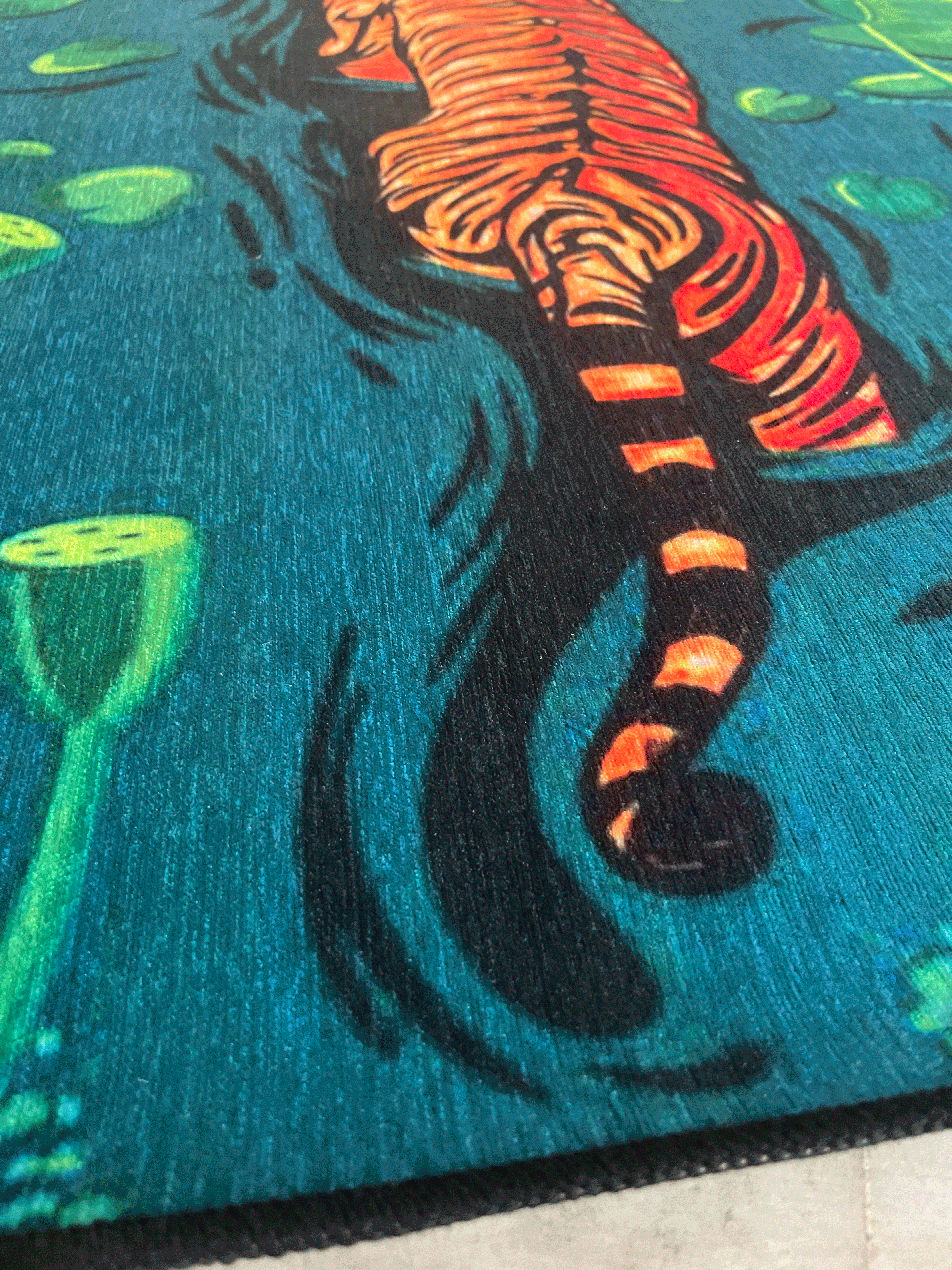 Tiger jungle Printed Washable Custom Rug