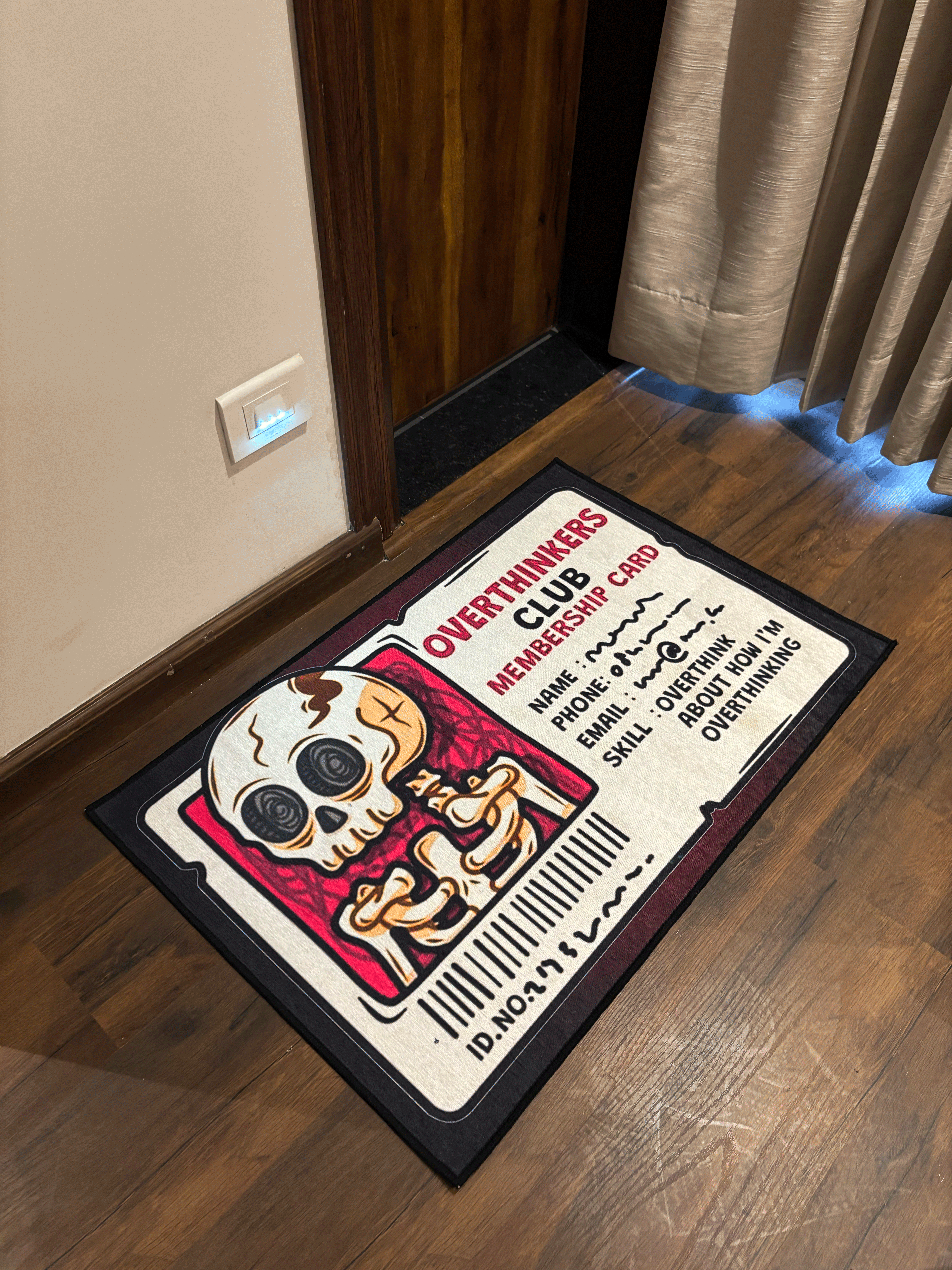 Overthinking Club Washable Custom Rug