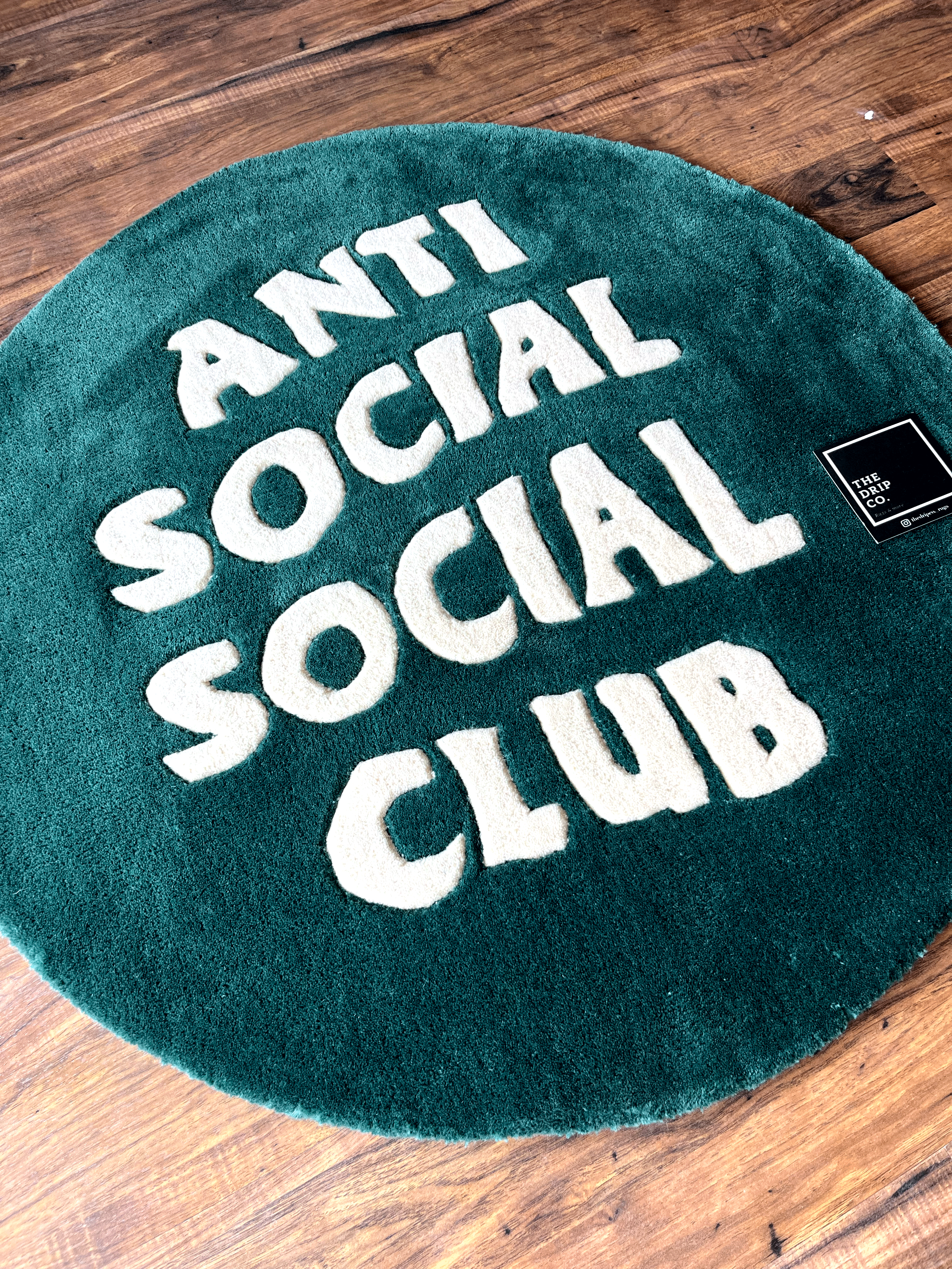 Anti-Social Social Club Hand Tufted Custom Rug by The Drip Co.