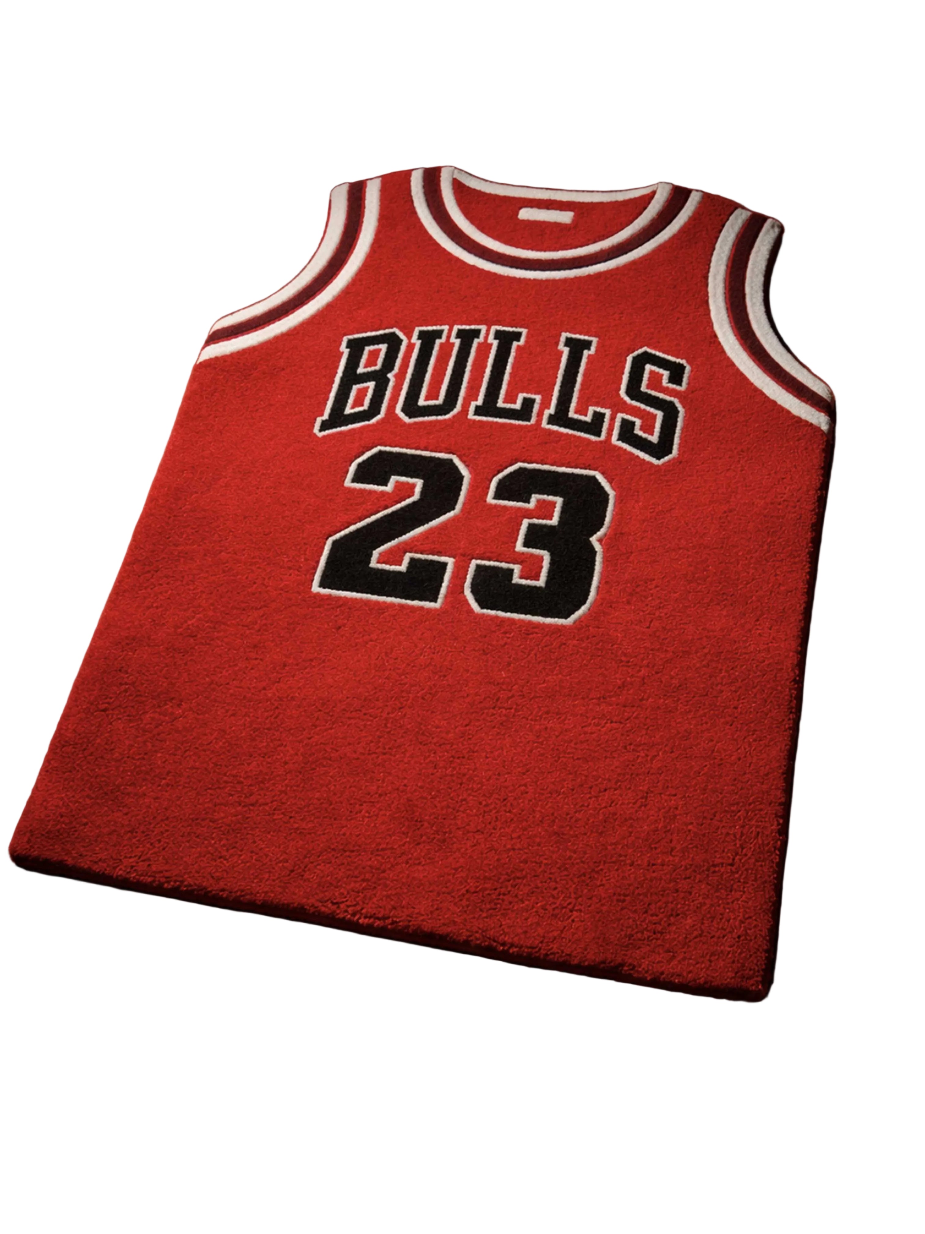 Bulls Red jersey Hand tufted Custom Rug