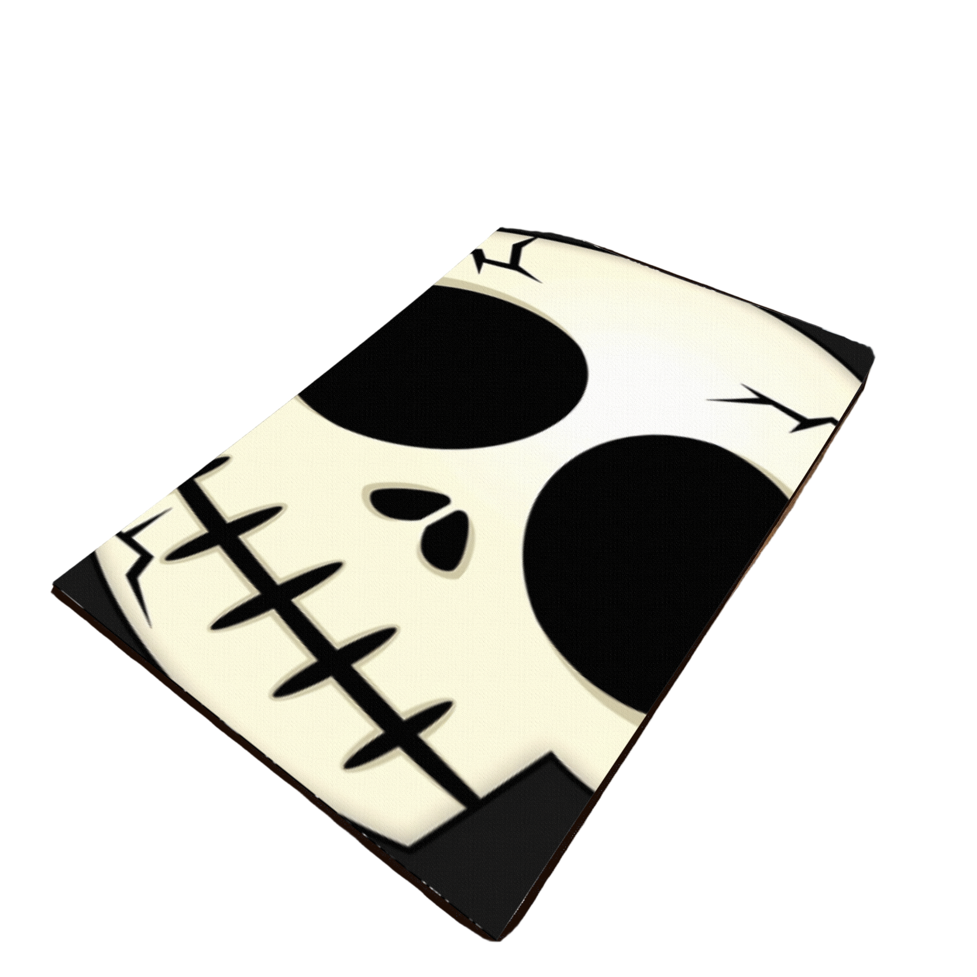 White Skull Washable Custom Rug