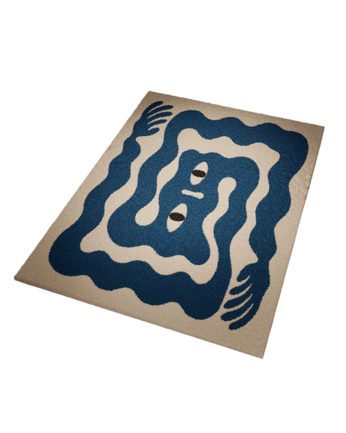 Anxiety hands emotion Tufted Custom Rug