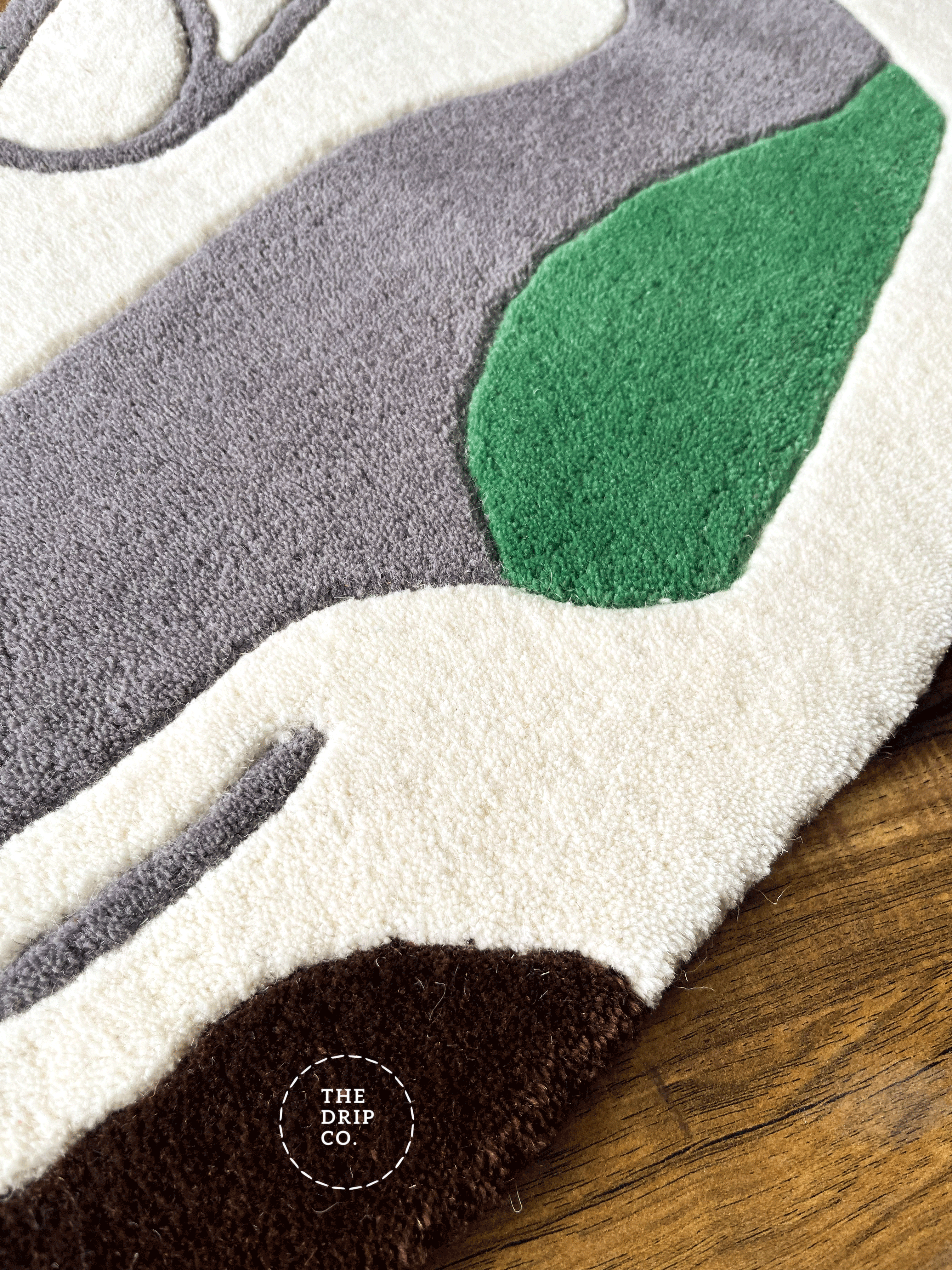 Green Custom Shoe Custom Rug