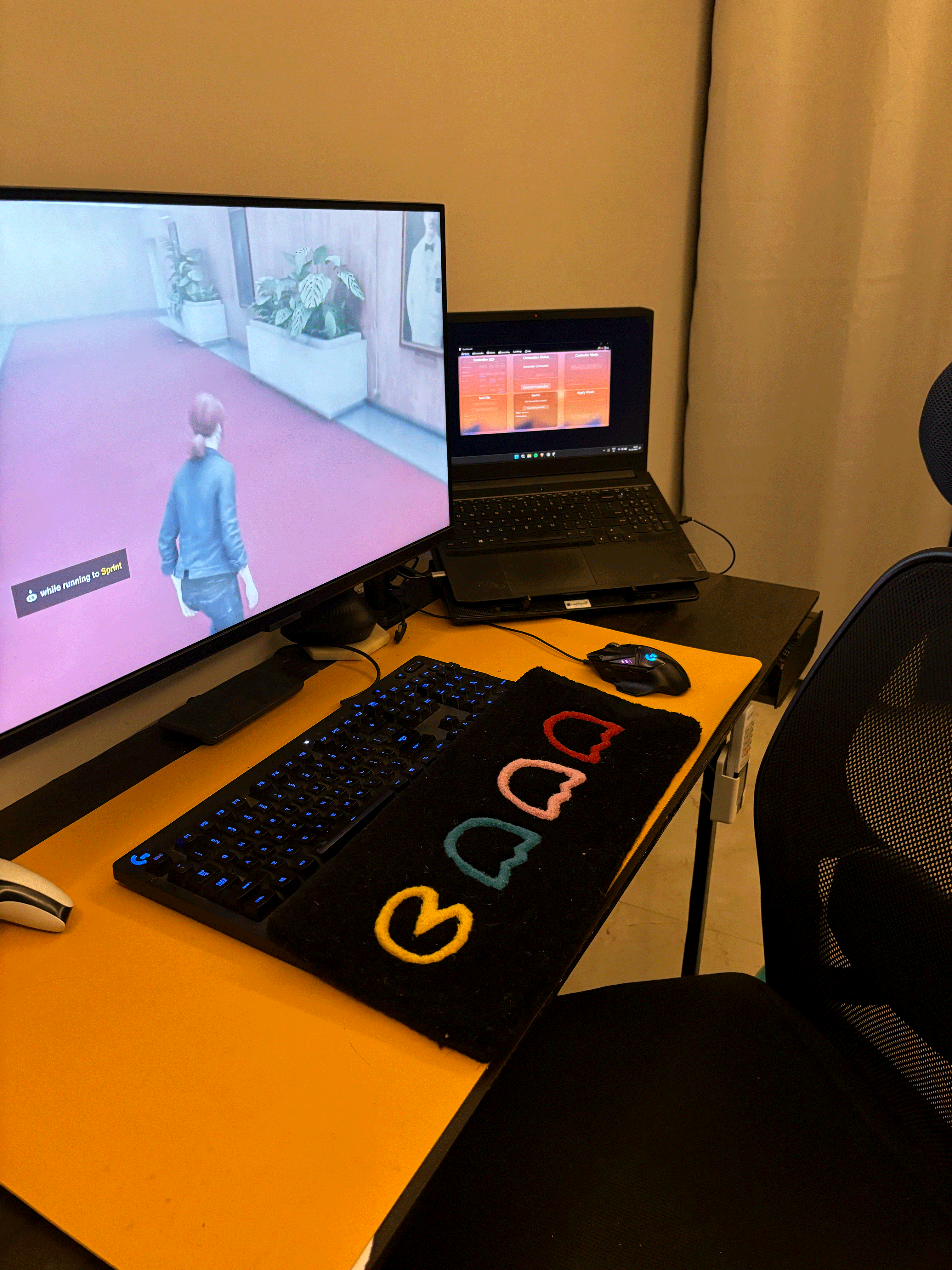 Pac-Man Keyboard Custom Rug