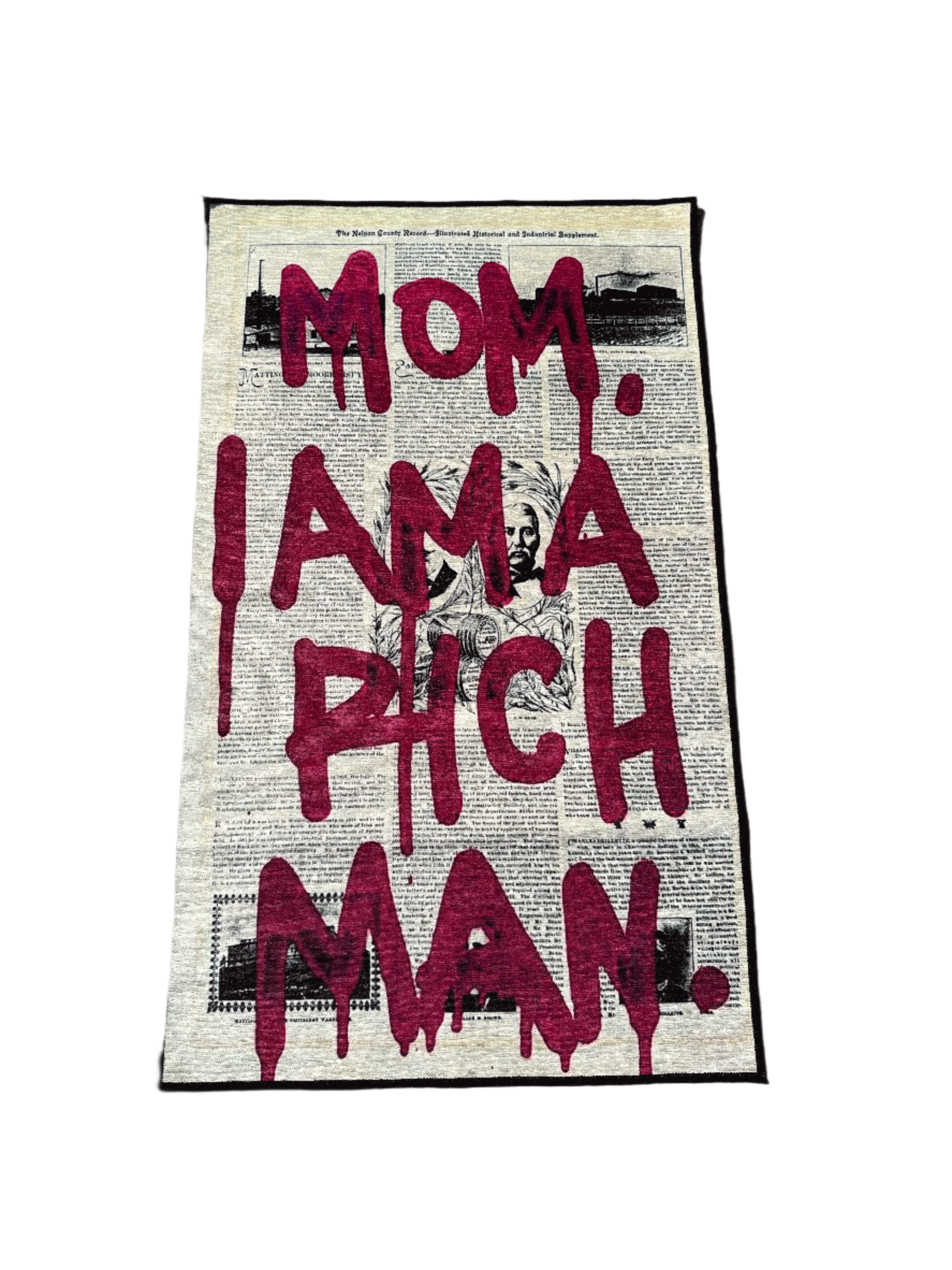 Mom I am a Rich Man Printed Washable Custom Rug