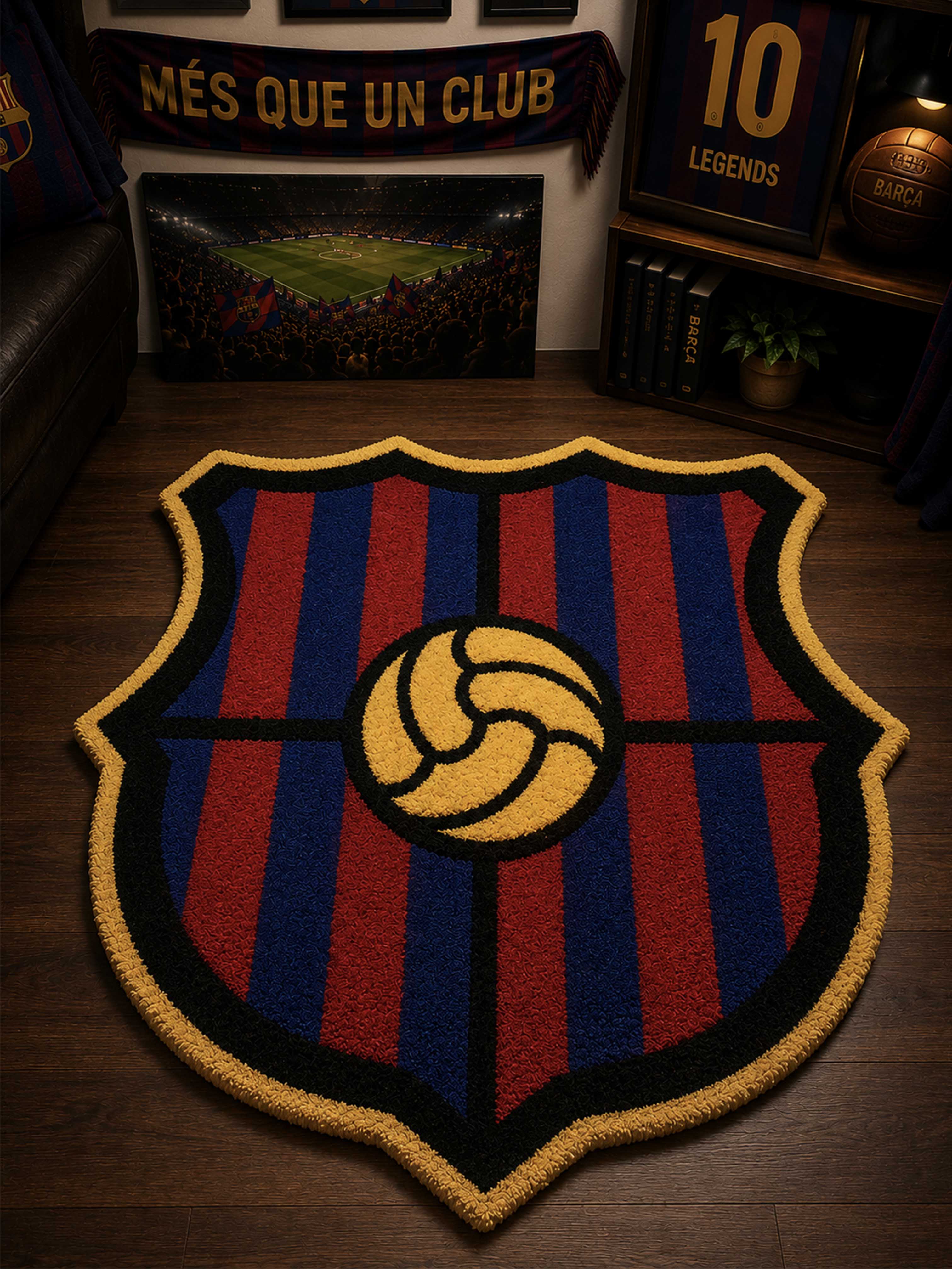 Barsa fan art Football Club hand tufted Rug