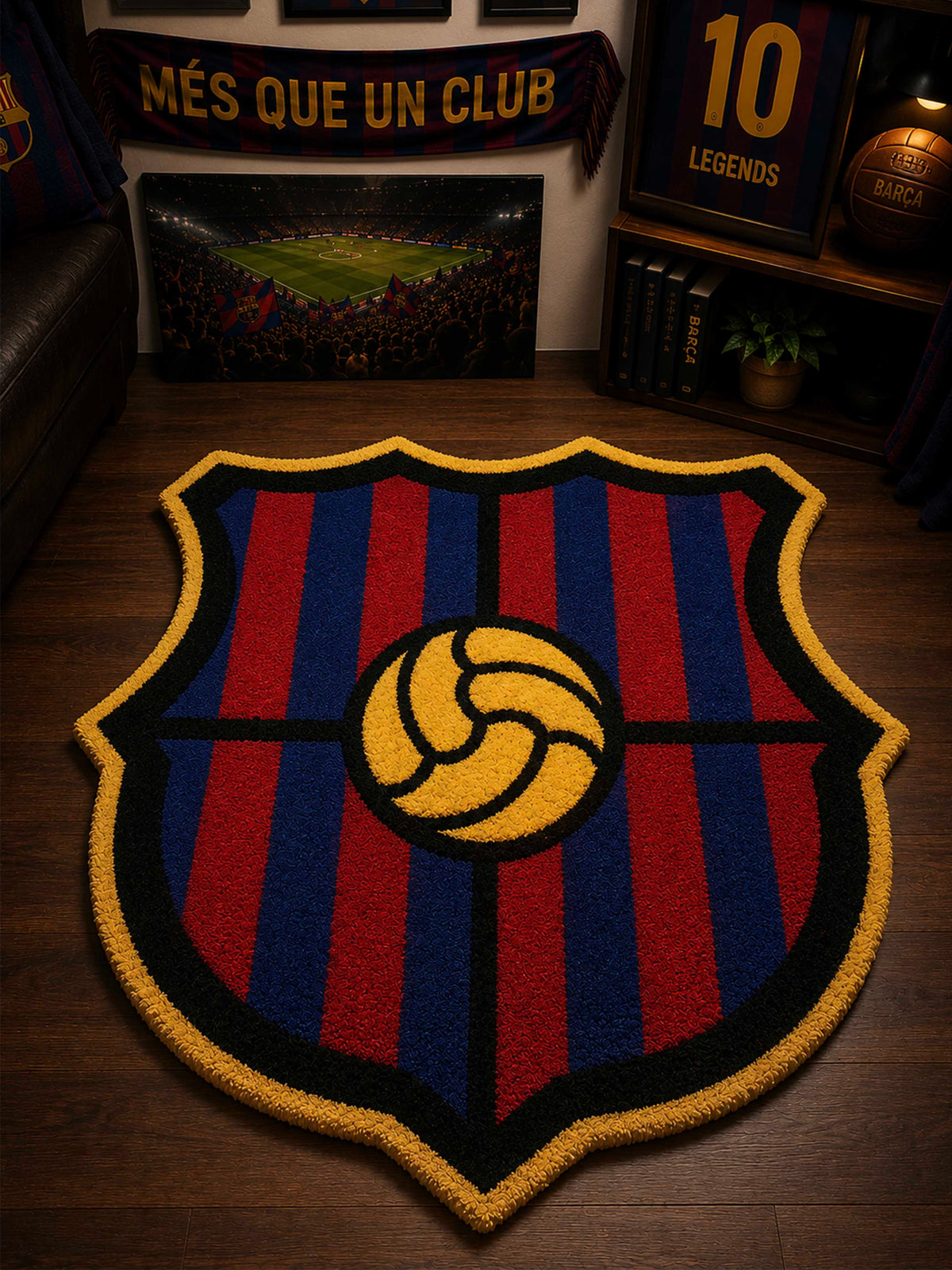 Barsa fan art Football Club hand tufted Rug