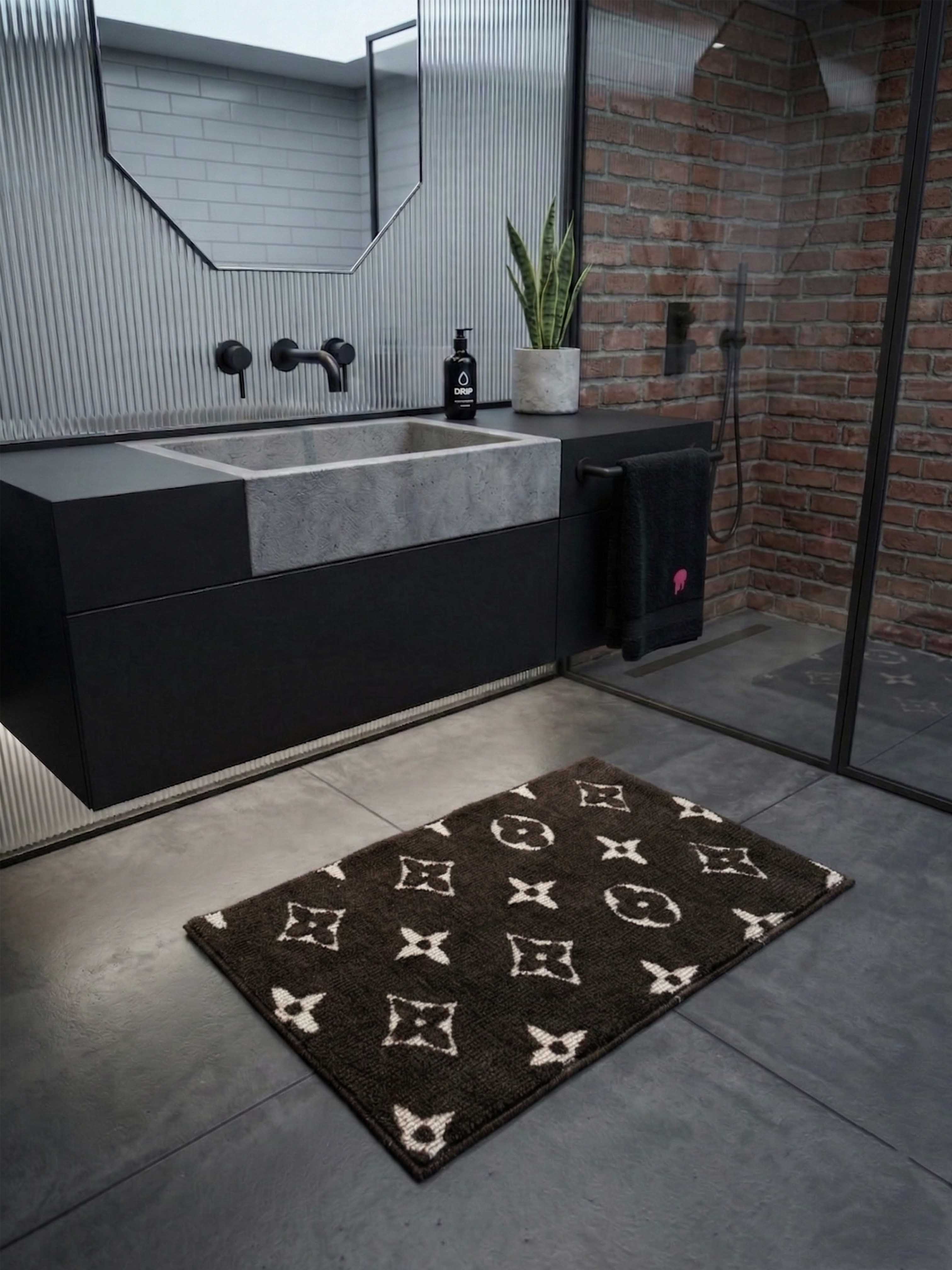 Sup Brown Bath Custom Mat