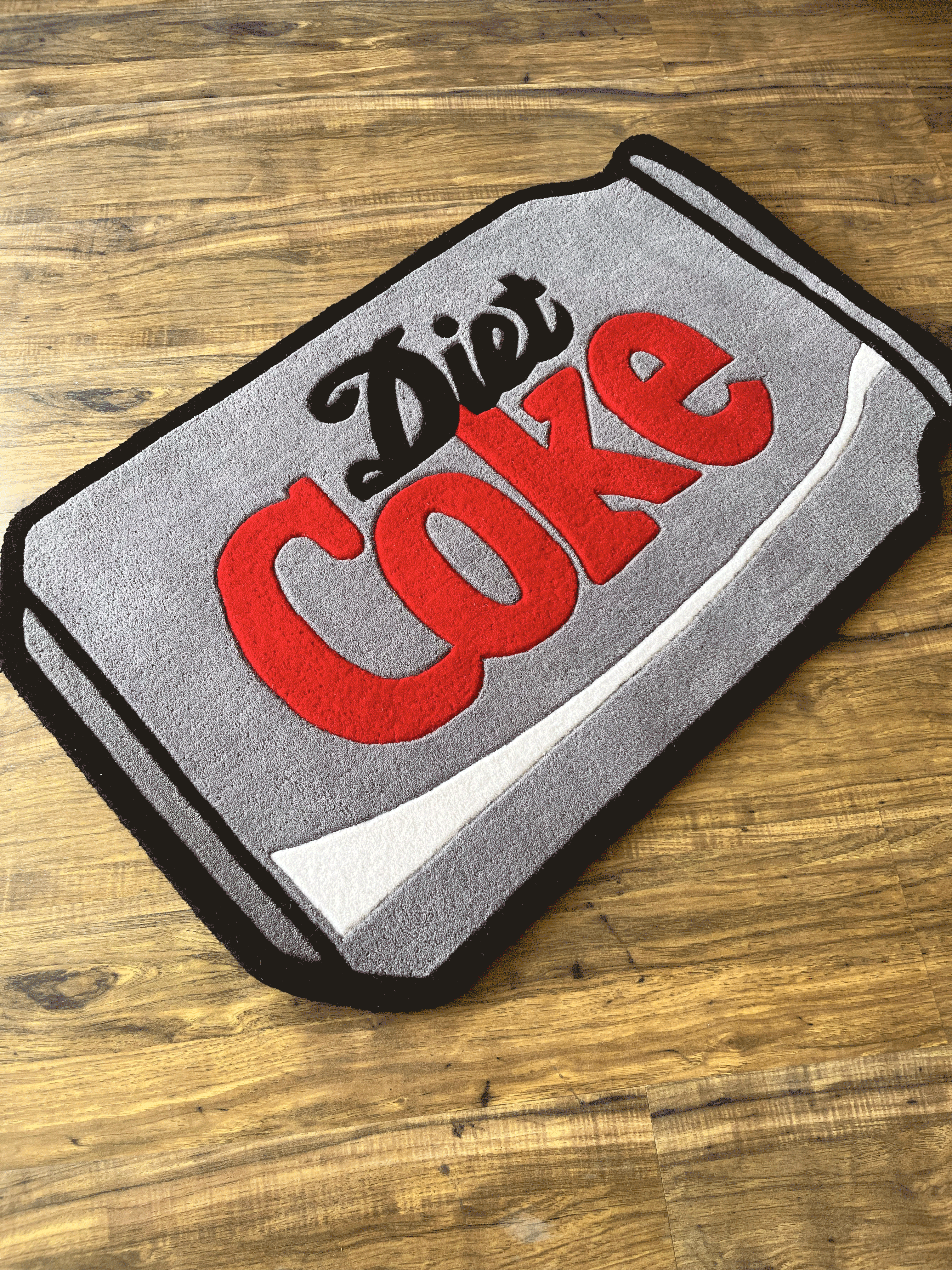 Diet Cola Can Hand Tufted Custom Rug