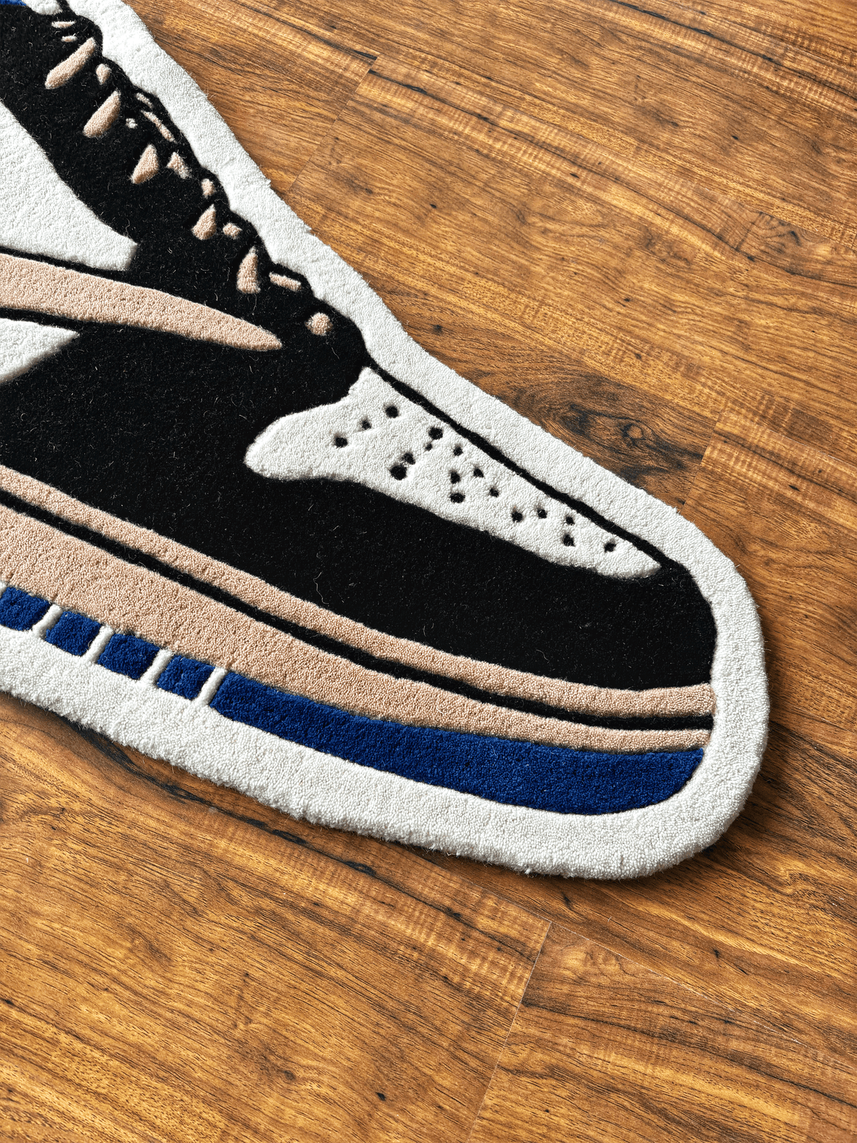 Blue Custom Shoe Rug