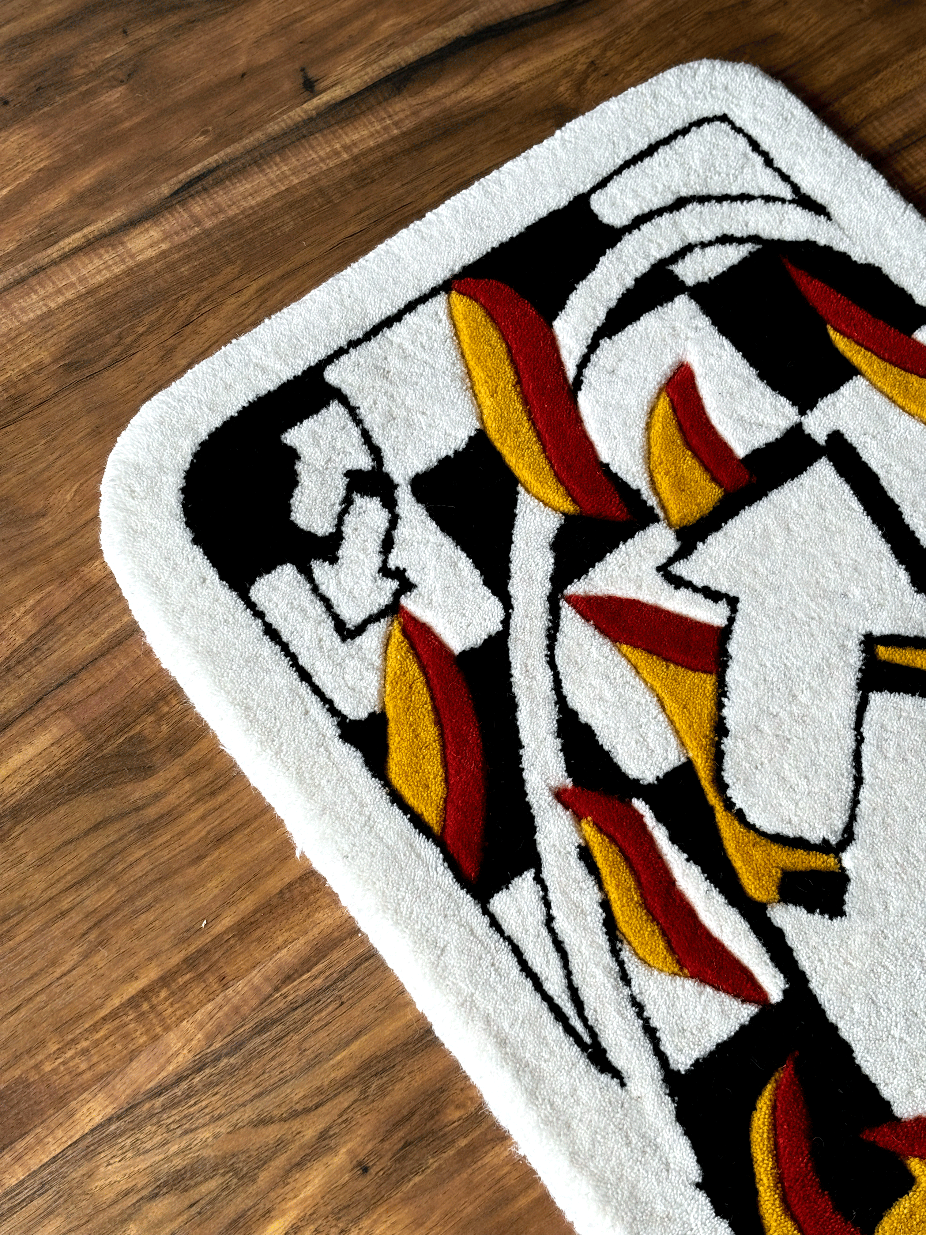 UNO fire Card Custom Rug