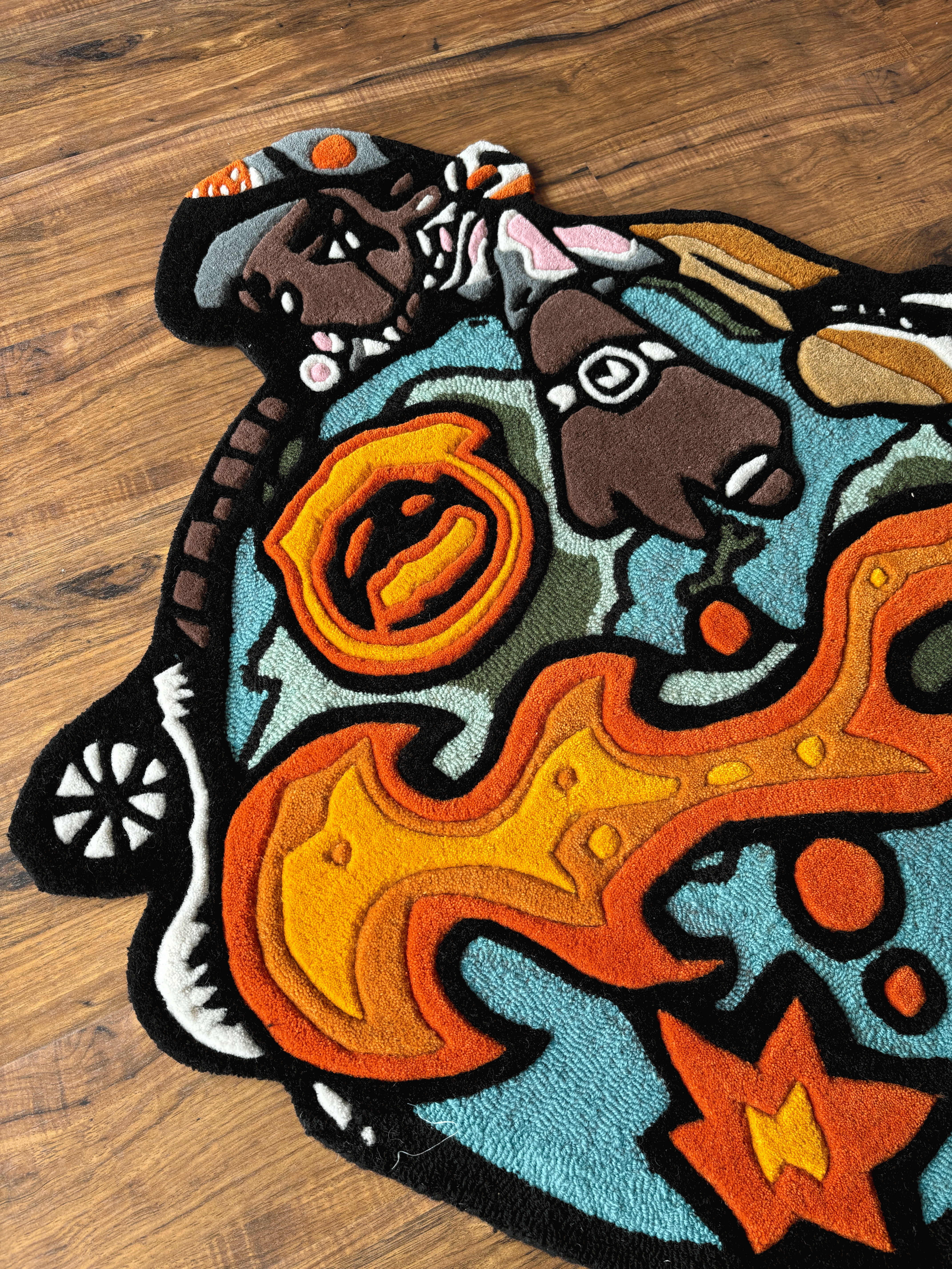 Travis world logo Custom Rug