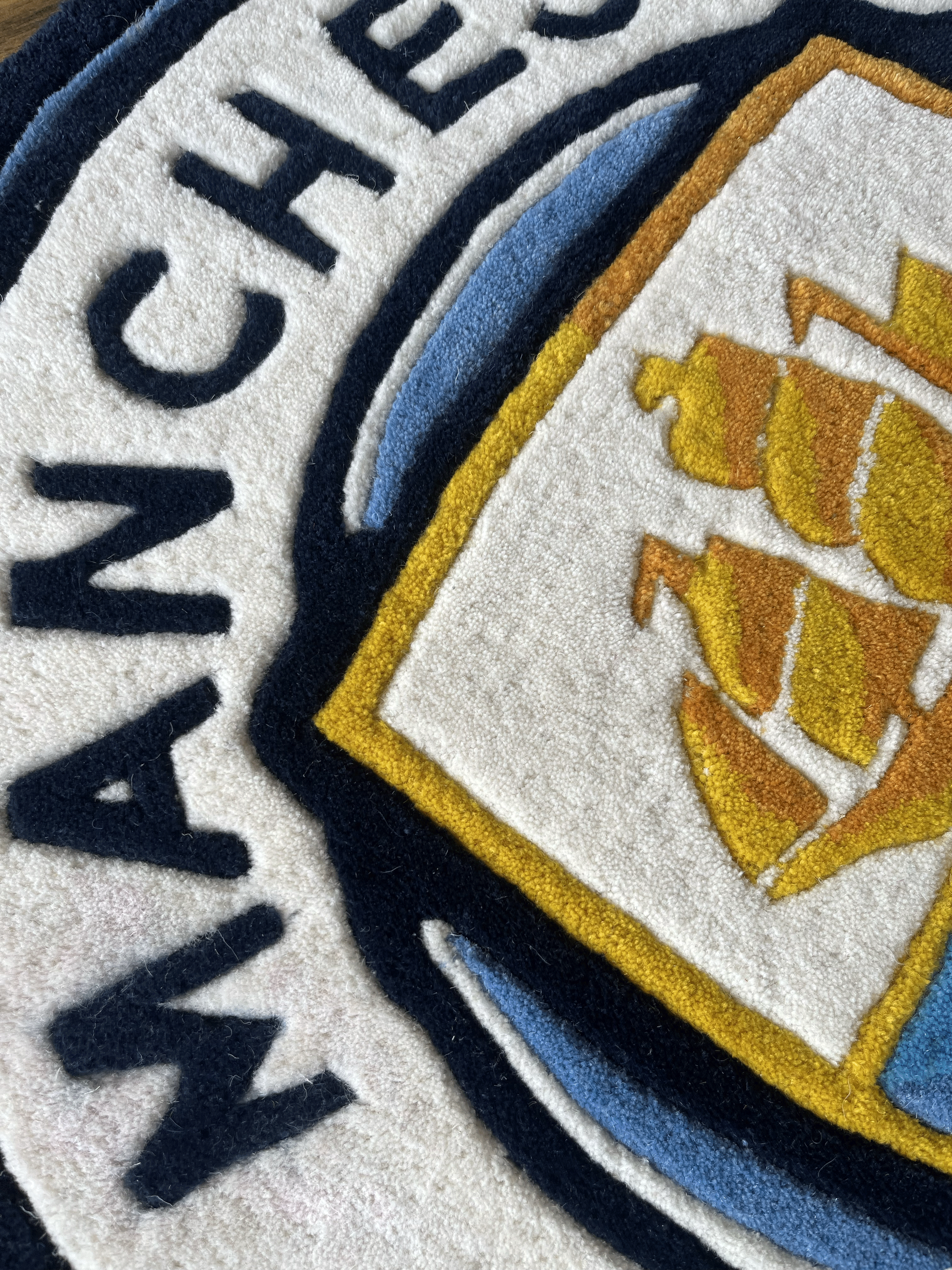 Man City fan Art Custom Rug