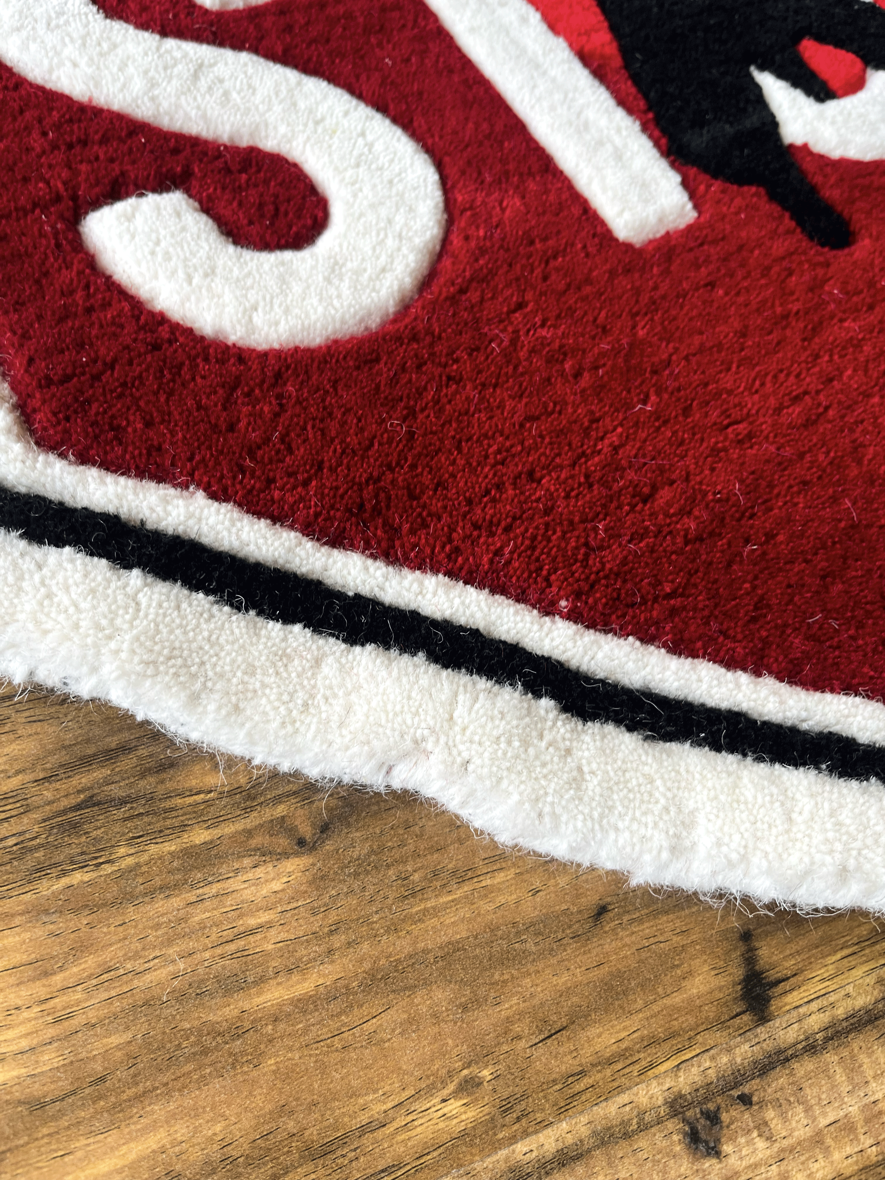 Start Stop Hand Tufted Custom Rug by The Drip Co.